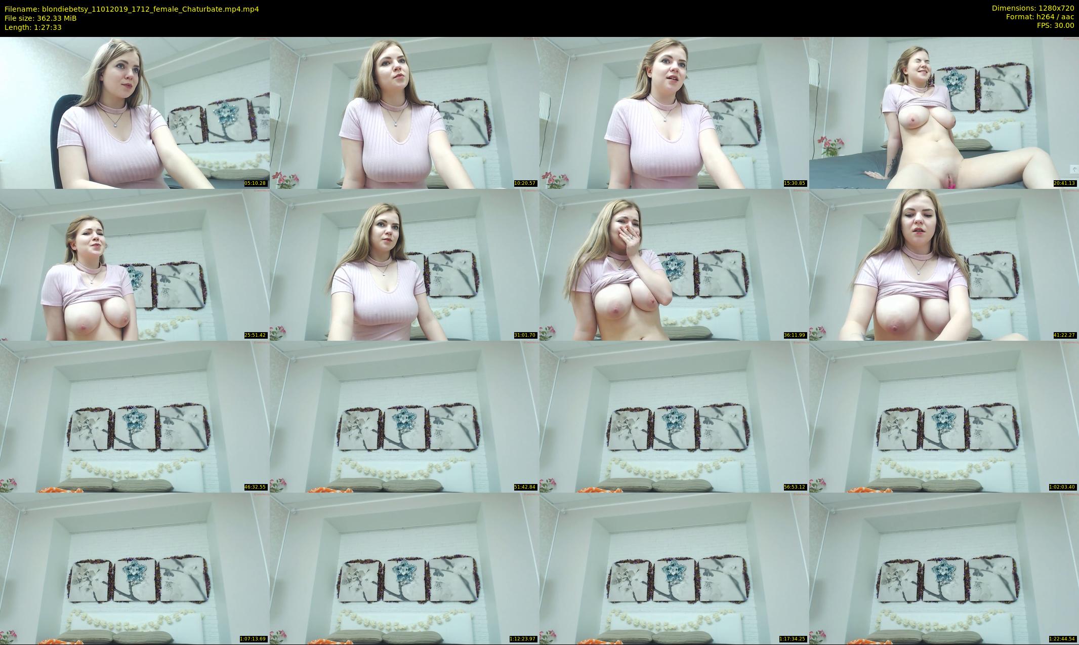 blondiebetsy — 88 minute Chaturbate female cam show recording, 720p, Jan 11, 2019