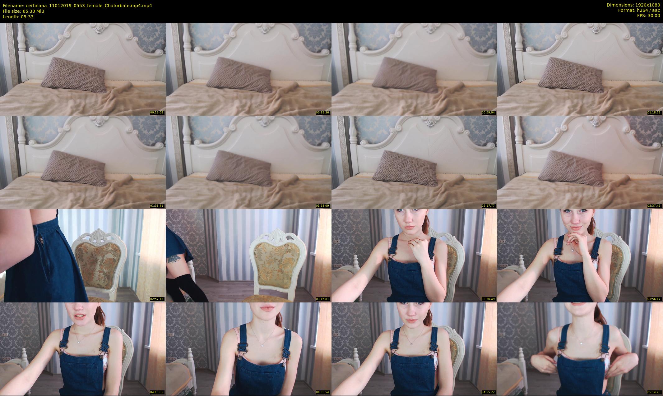 certinaaa — 6 minute Chaturbate female cam show recording, 1080p, Jan 11, 2019