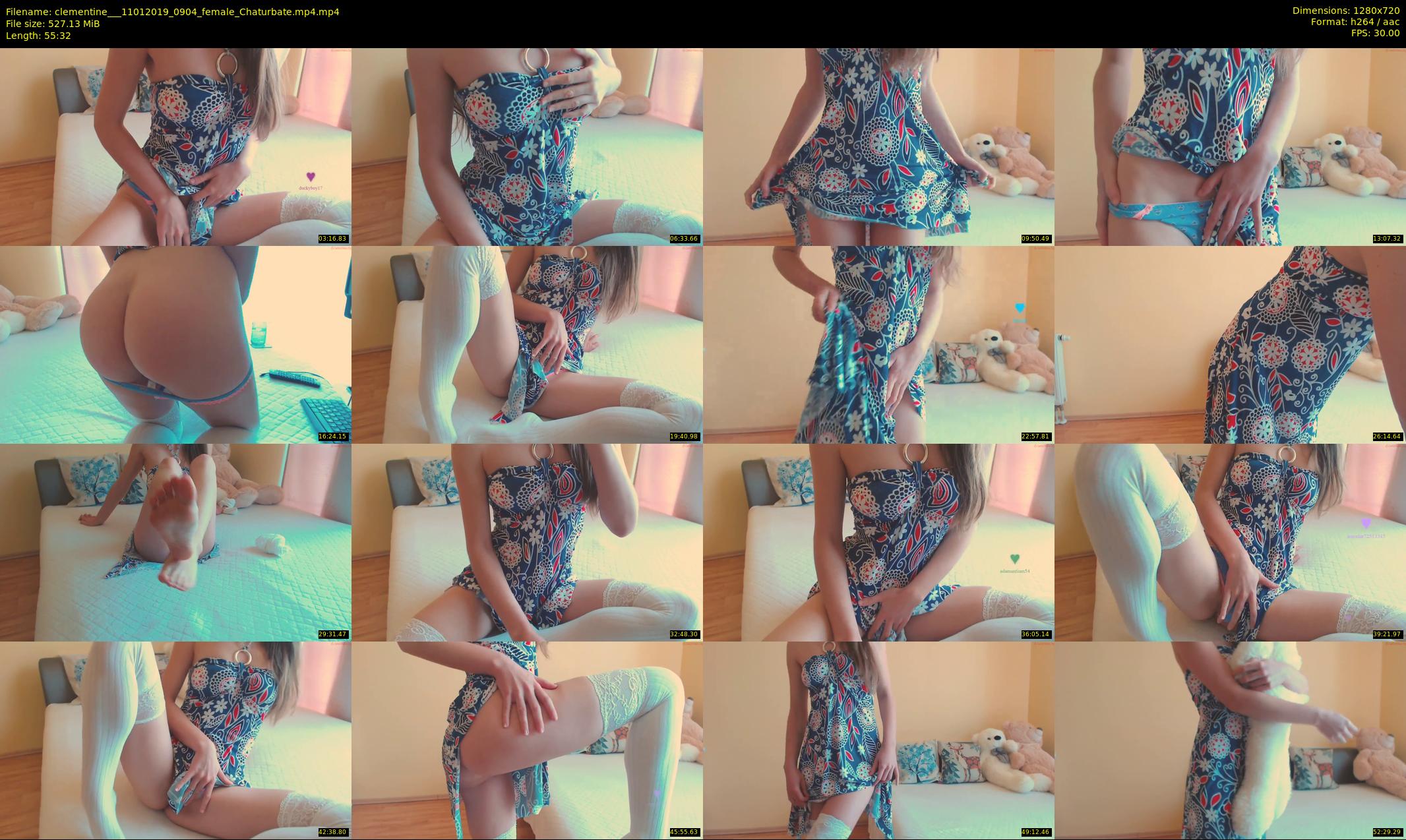 clementine__ — 56 minute Chaturbate female cam show recording, 720p, Jan 11, 2019