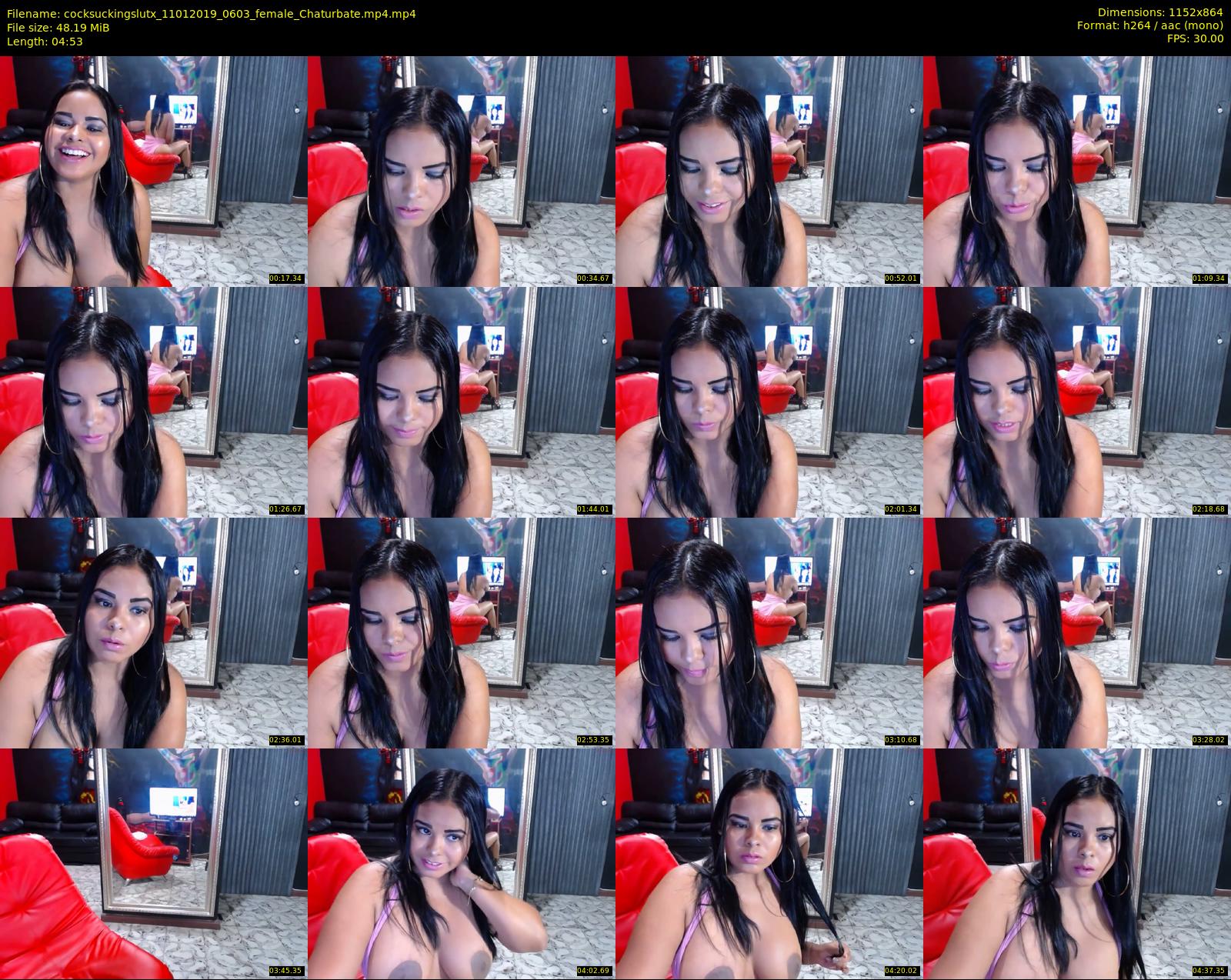 cocksuckingslutx — 5 minute Chaturbate female cam show recording, 720p, Jan 11, 2019