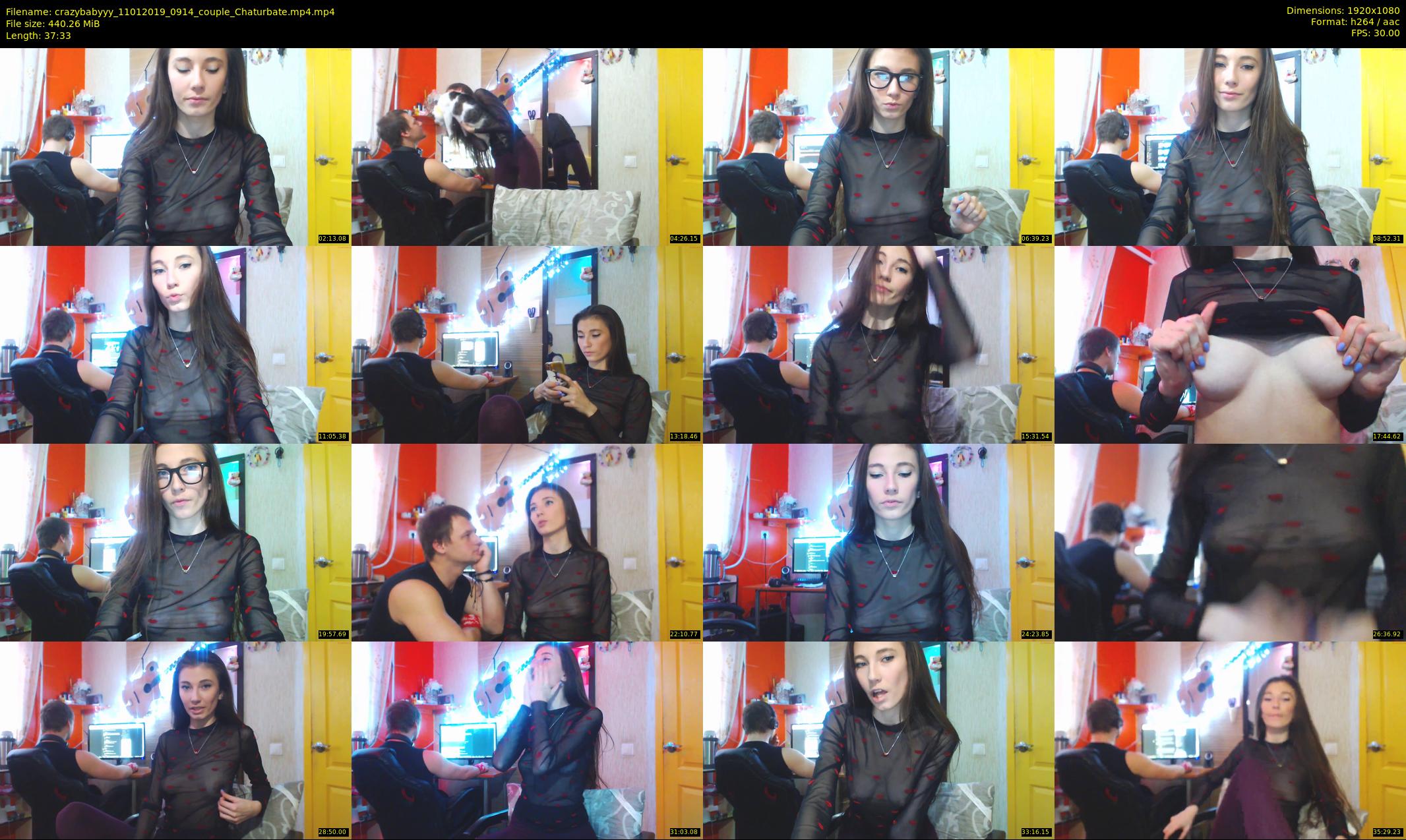 crazybabyyy — 38 minute Chaturbate couple cam show recording, 1080p, Jan 11, 2019