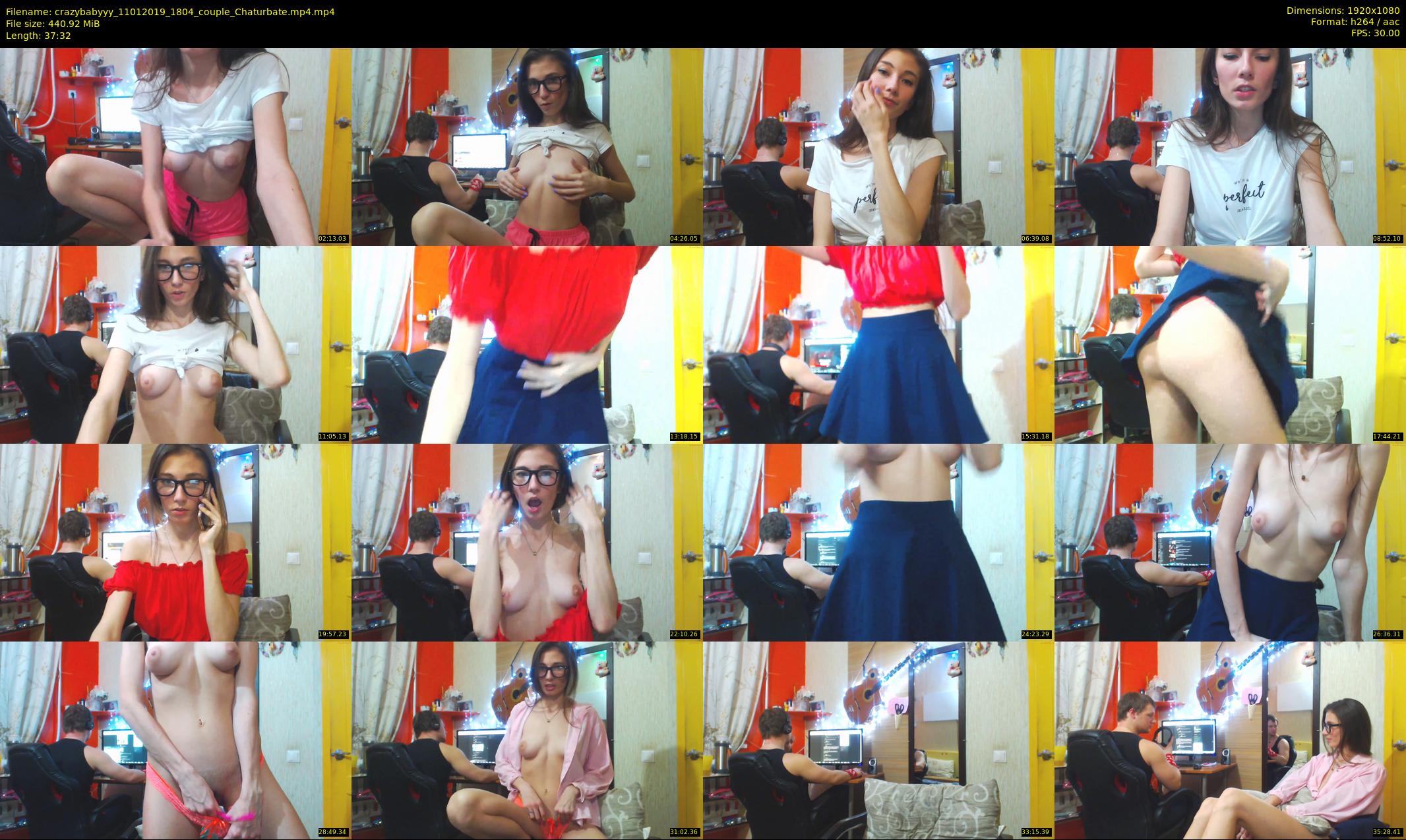 crazybabyyy — 38 minute Chaturbate couple cam show recording, 1080p, Jan 11, 2019