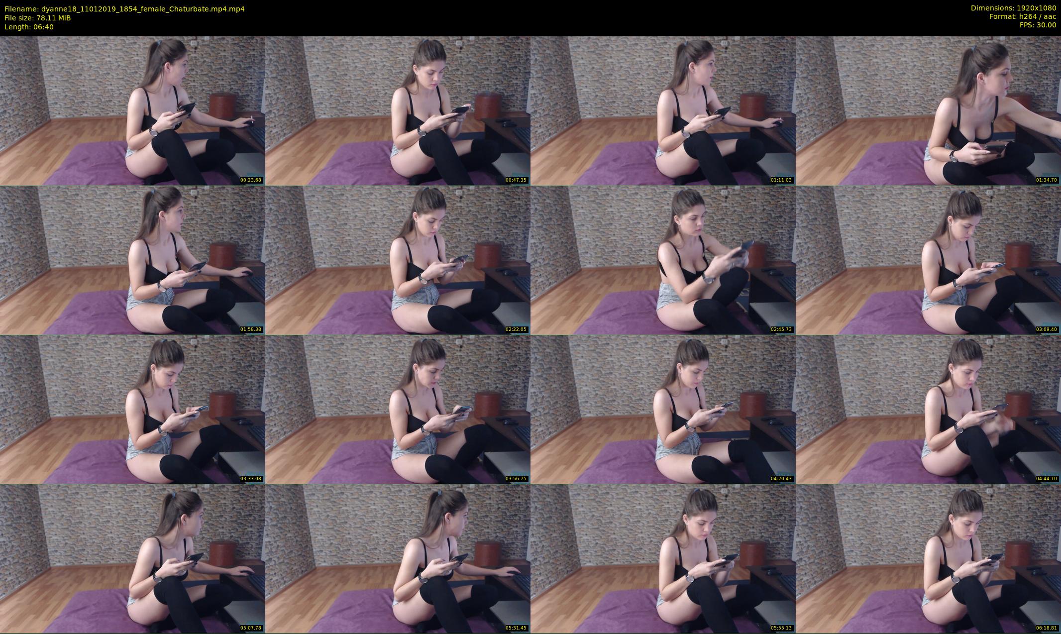 dyanne18 — 7 minute Chaturbate female cam show recording, 1080p, Jan 11, 2019