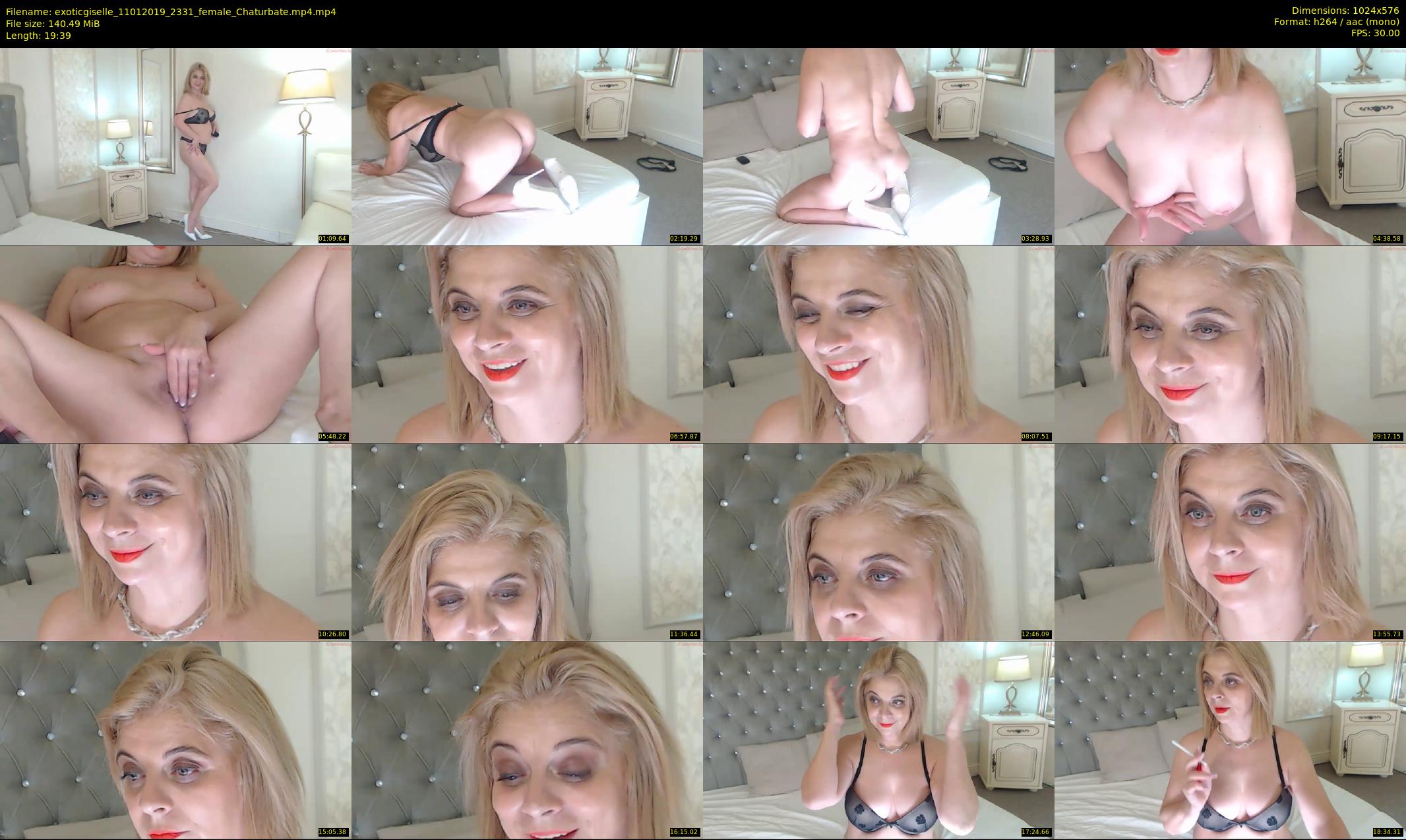 exoticgiselle — 20 minute Chaturbate female cam show recording, 480p, Jan 11, 2019