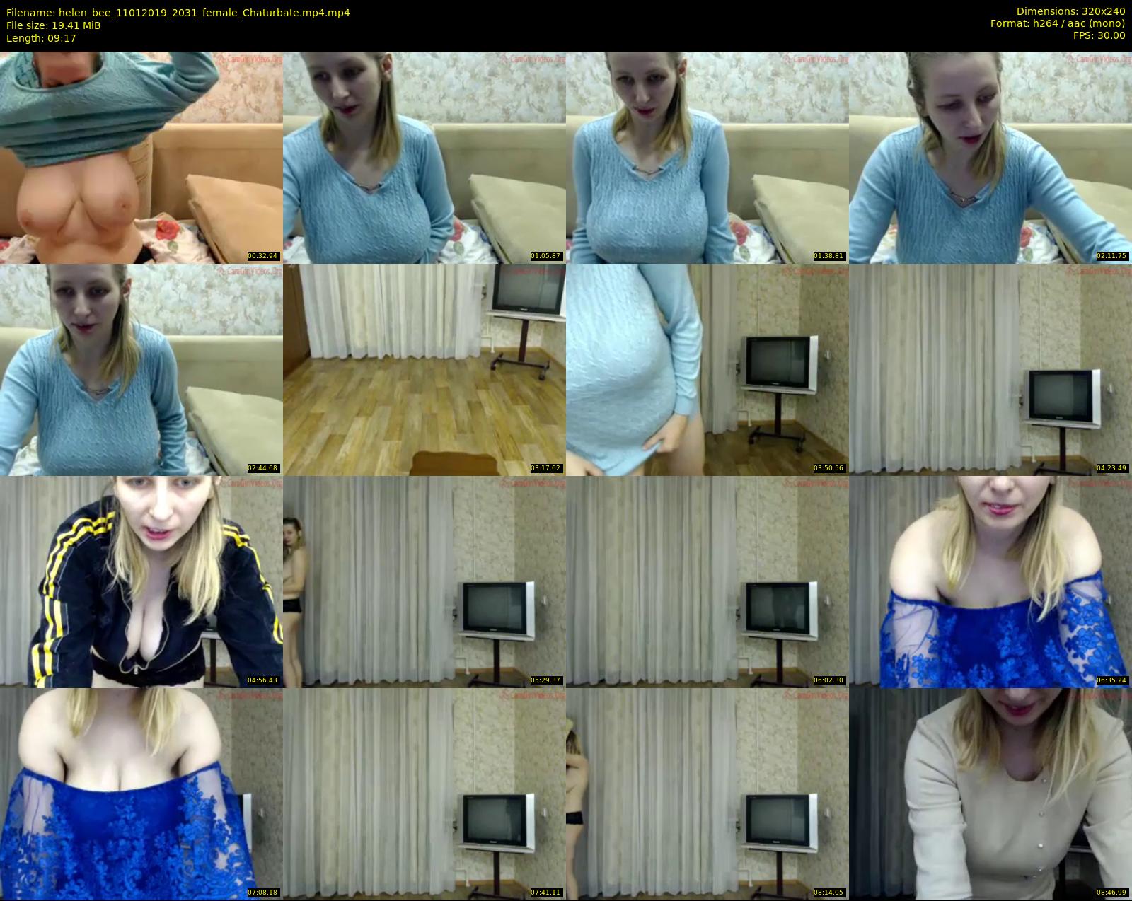 helen_bee — 10 minute Chaturbate female cam show recording, SD, Jan 11, 2019