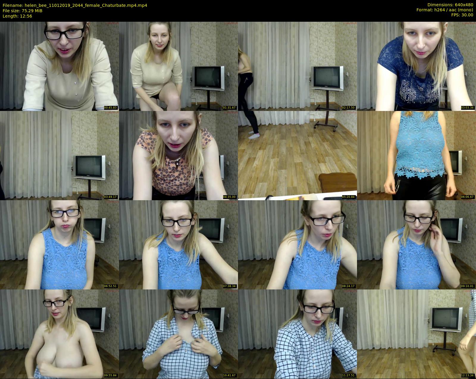 helen_bee — 13 minute Chaturbate female cam show recording, 480p, Jan 11, 2019