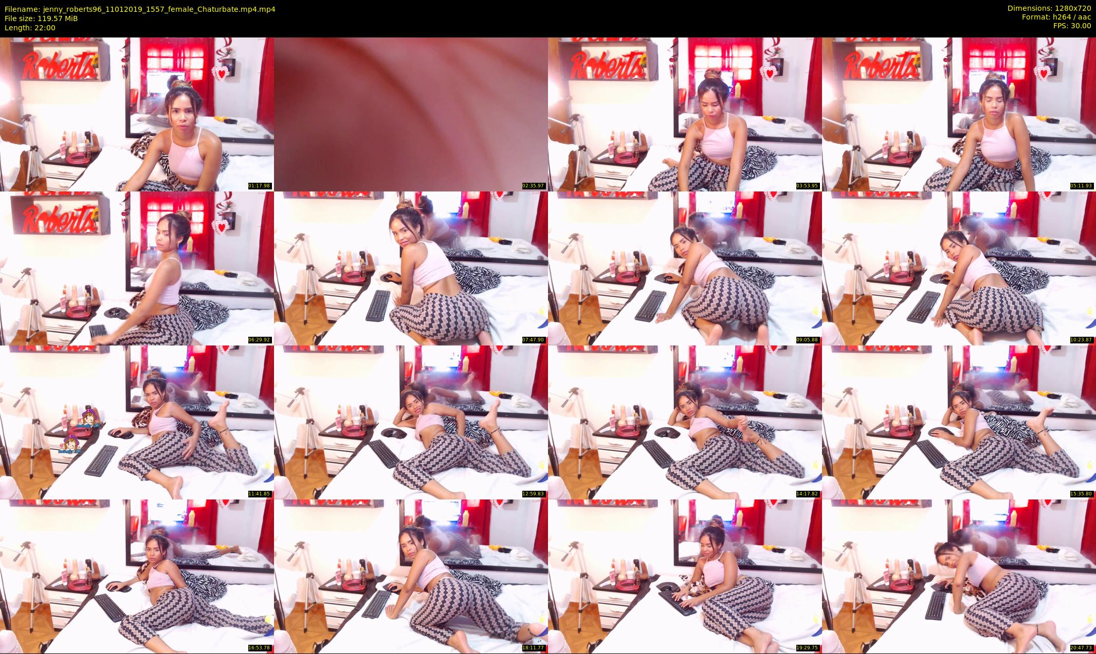 jenny_roberts96 — 22 minute Chaturbate female cam show recording, 720p, Jan 11, 2019
