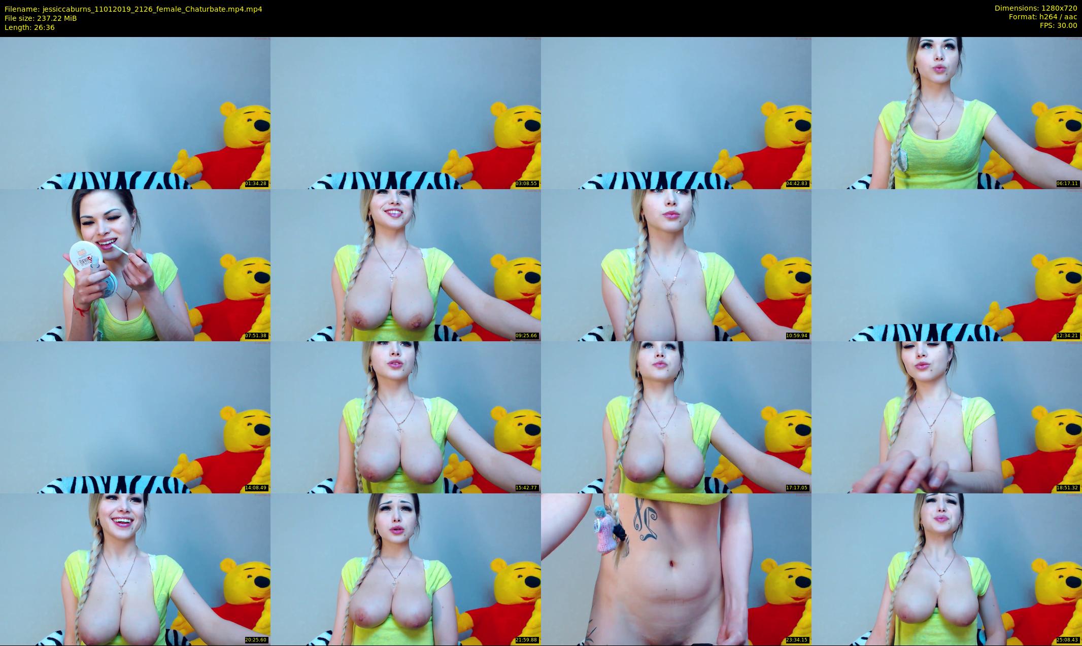 jessiccaburns — 27 minute Chaturbate female cam show recording, 720p, Jan 11, 2019