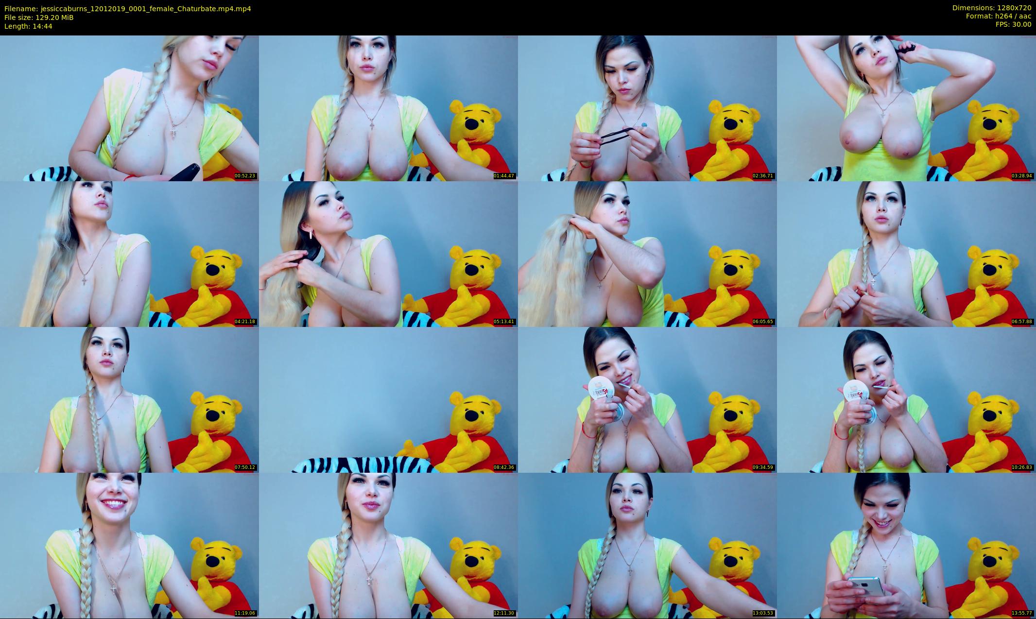 jessiccaburns — 15 minute Chaturbate female cam show recording, 720p, Jan 12, 2019