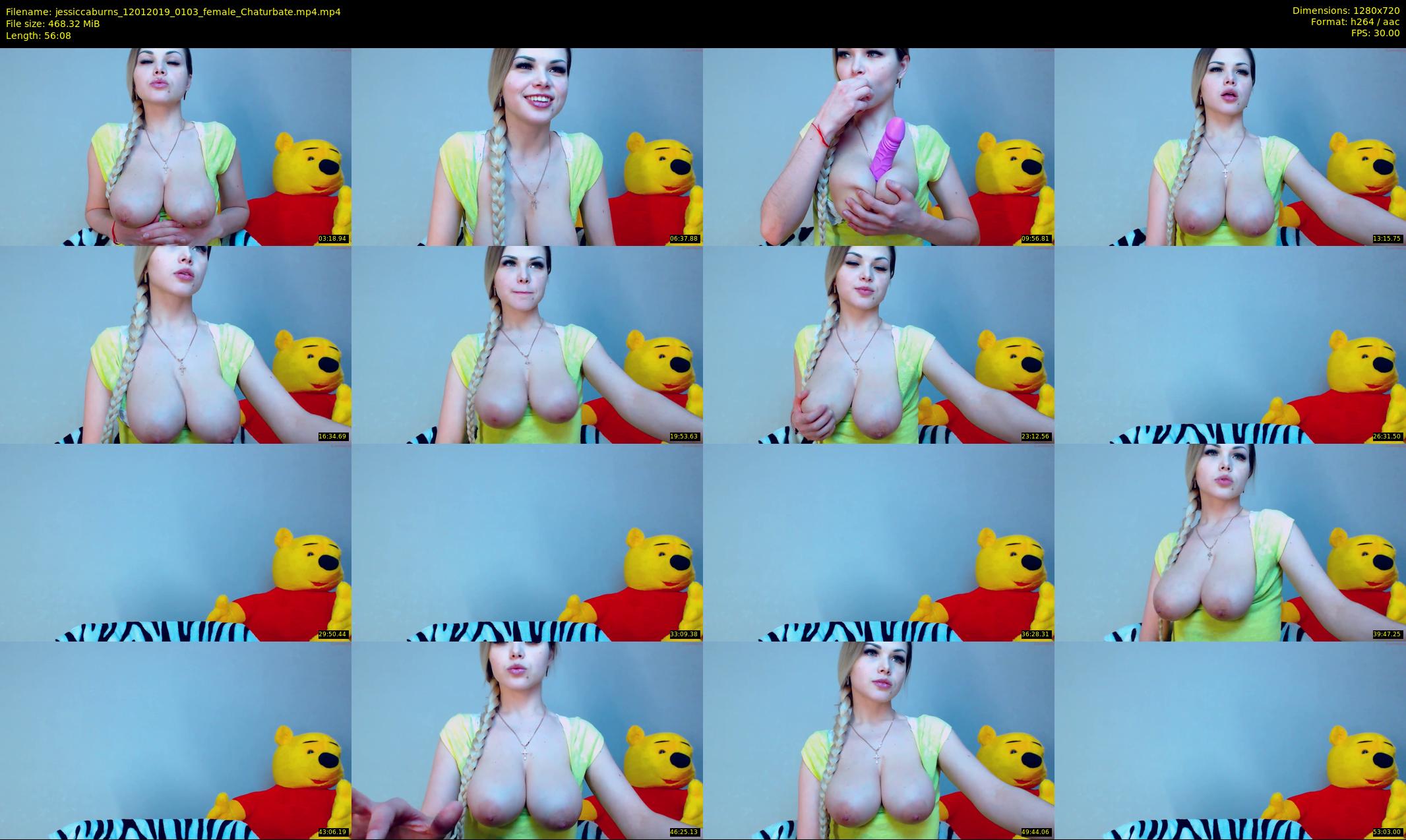 jessiccaburns — 57 minute Chaturbate female cam show recording, 720p, Jan 12, 2019