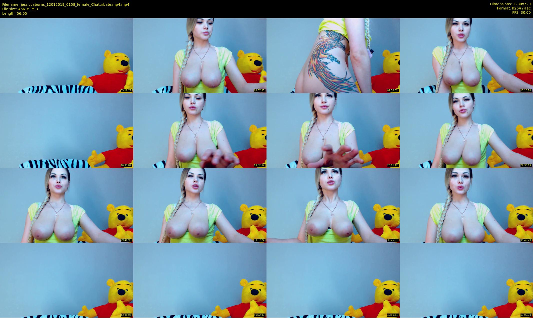 jessiccaburns — 57 minute Chaturbate female cam show recording, 720p, Jan 12, 2019
