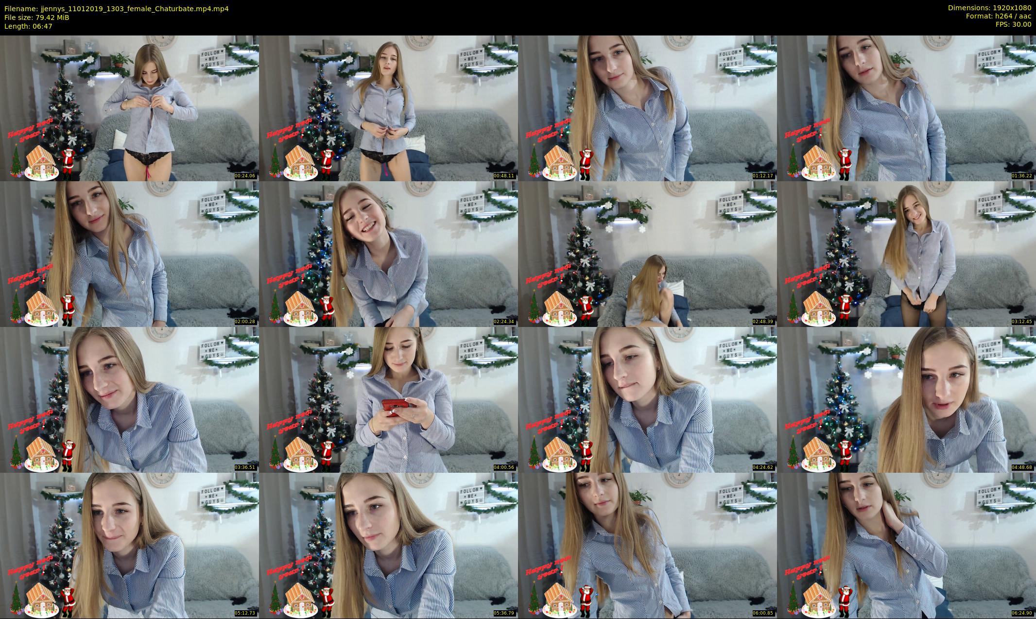 jjennys — 7 minute Chaturbate female cam show recording, 1080p, Jan 11, 2019