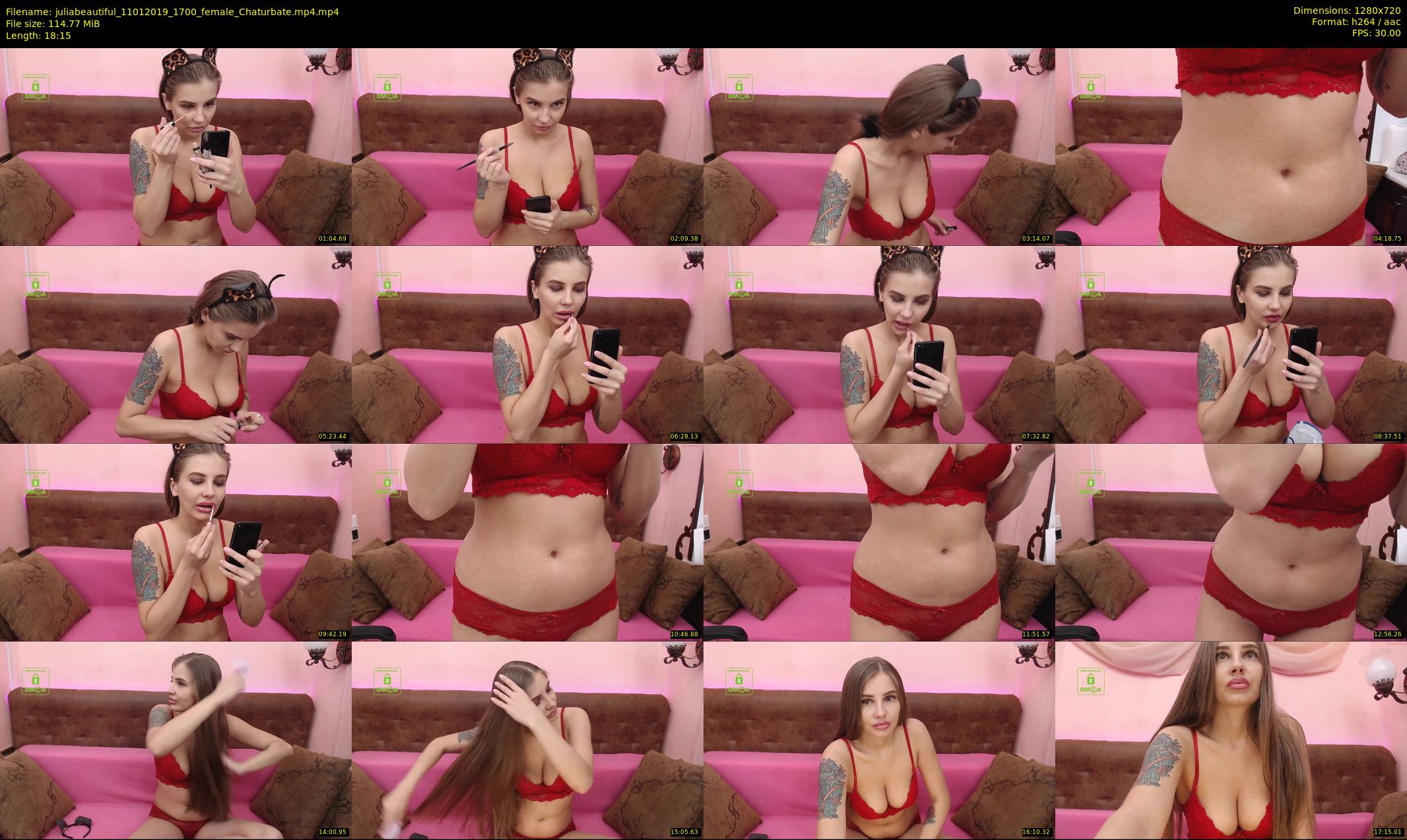 juliabeautiful — 19 minute Chaturbate female cam show recording, 720p, Jan 11, 2019