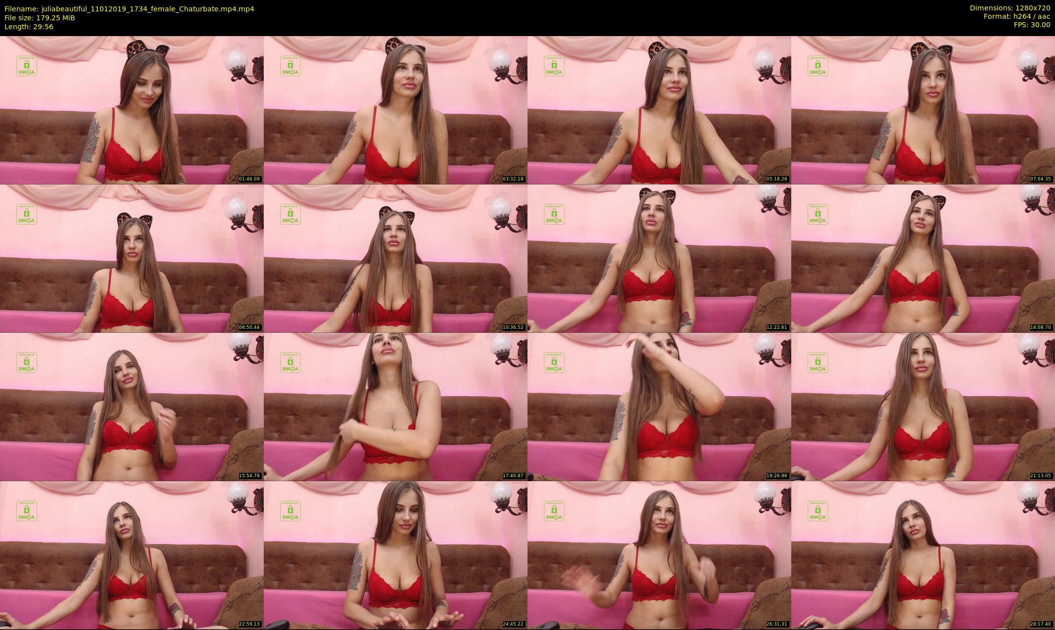 juliabeautiful — 30 minute Chaturbate female cam show recording, 720p, Jan 11, 2019
