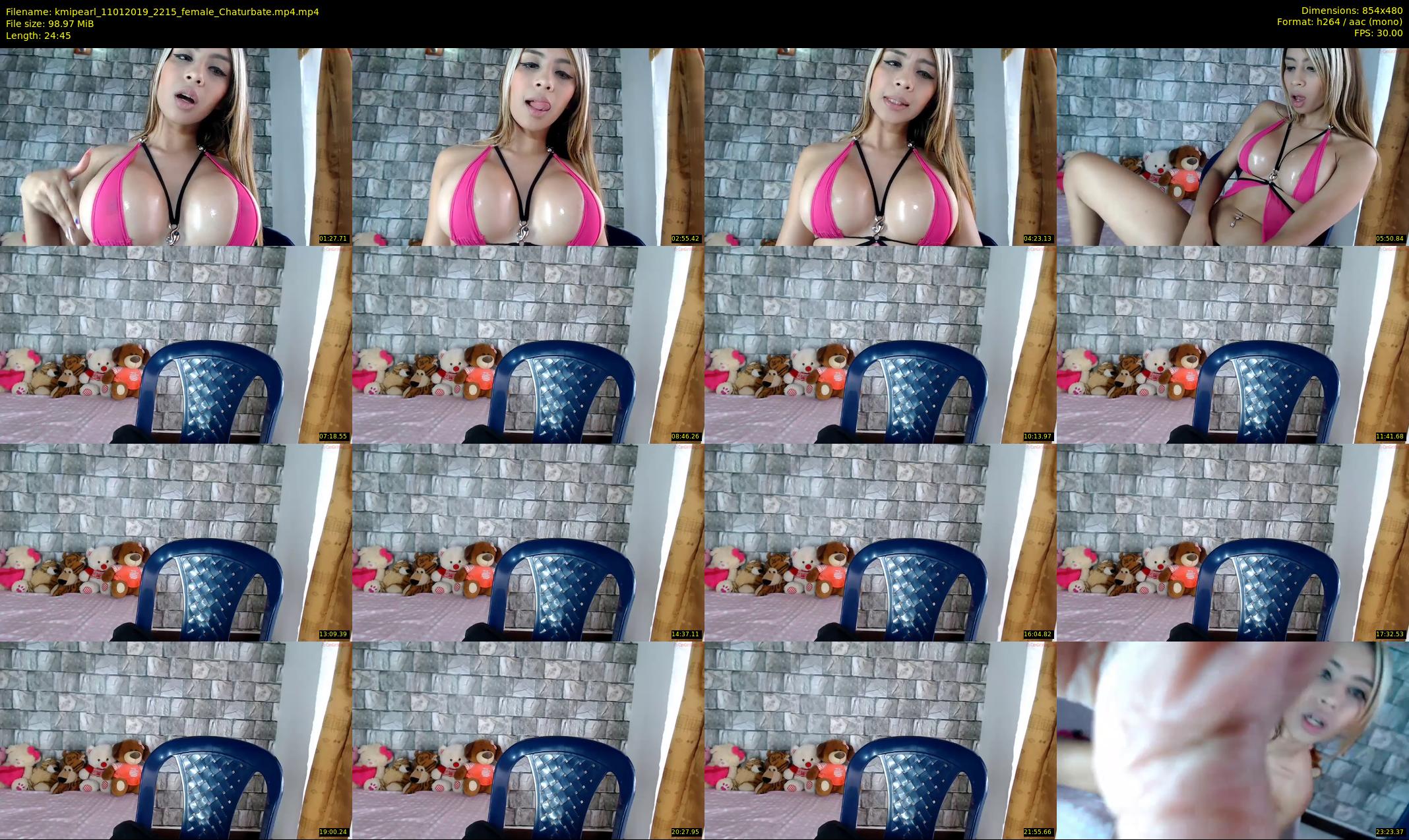 kmipearl — 25 minute Chaturbate female cam show recording, 480p, Jan 11, 2019