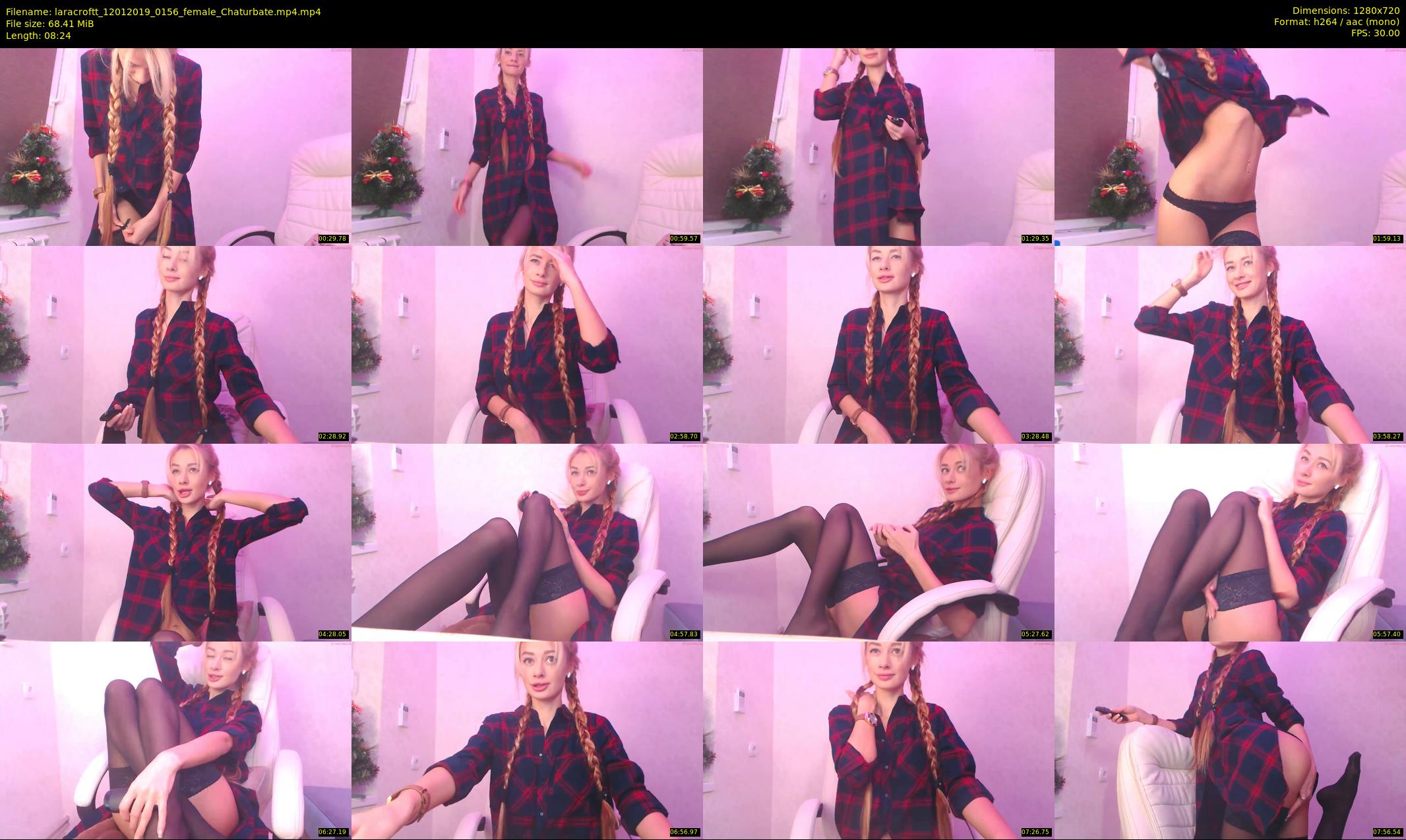laracroftt — 9 minute Chaturbate female cam show recording, 720p, Jan 12, 2019