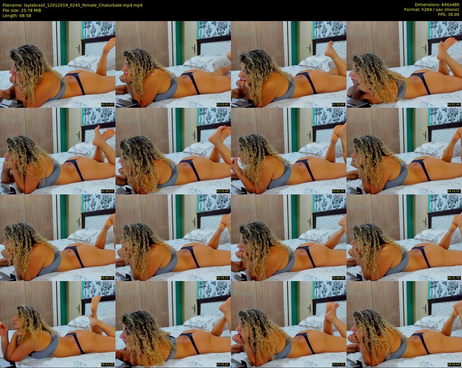 laylabrasil — 9 minute Chaturbate female cam show recording, 480p, Jan 12, 2019