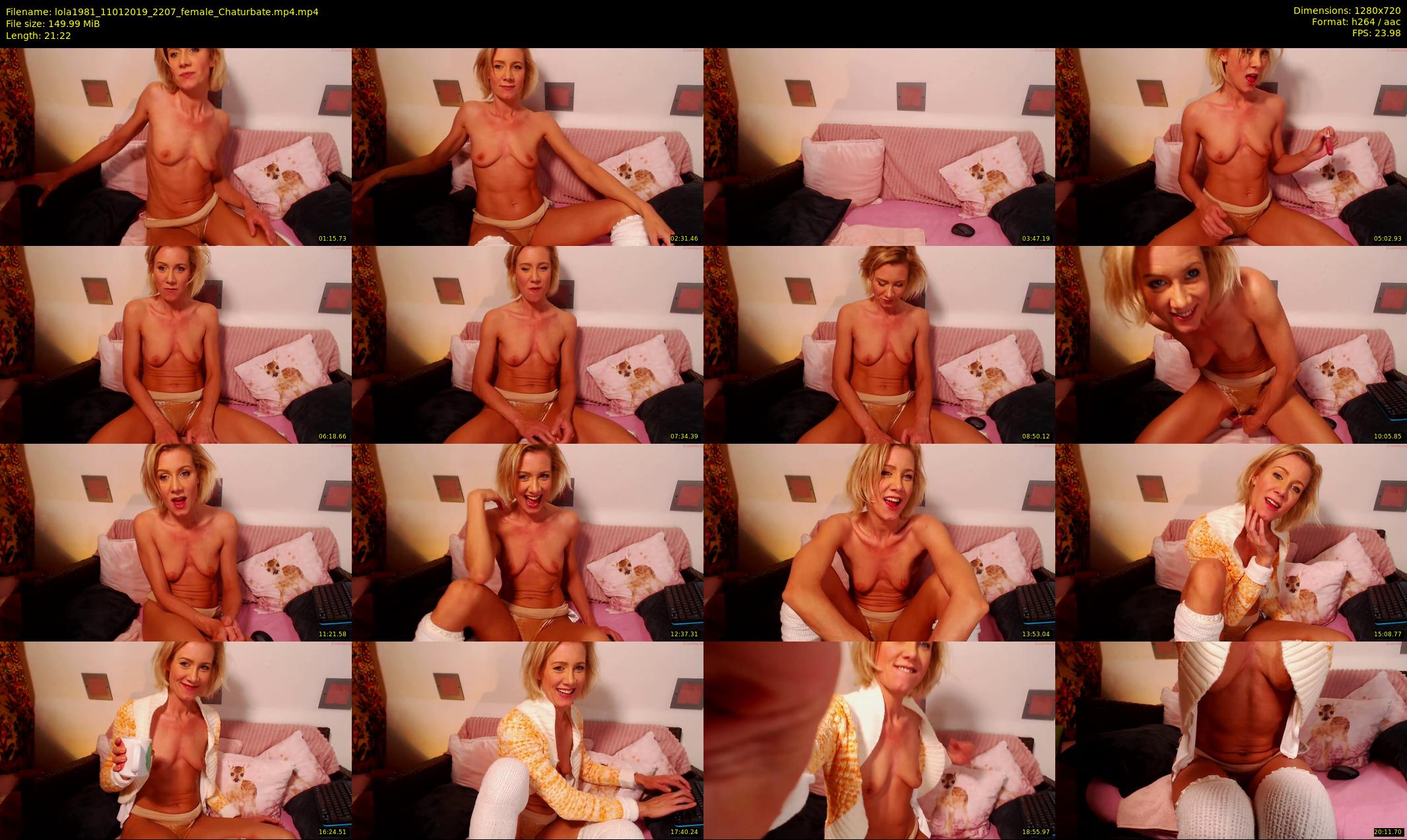 lola1981 — 22 minute Chaturbate female cam show recording, 720p, Jan 11, 2019