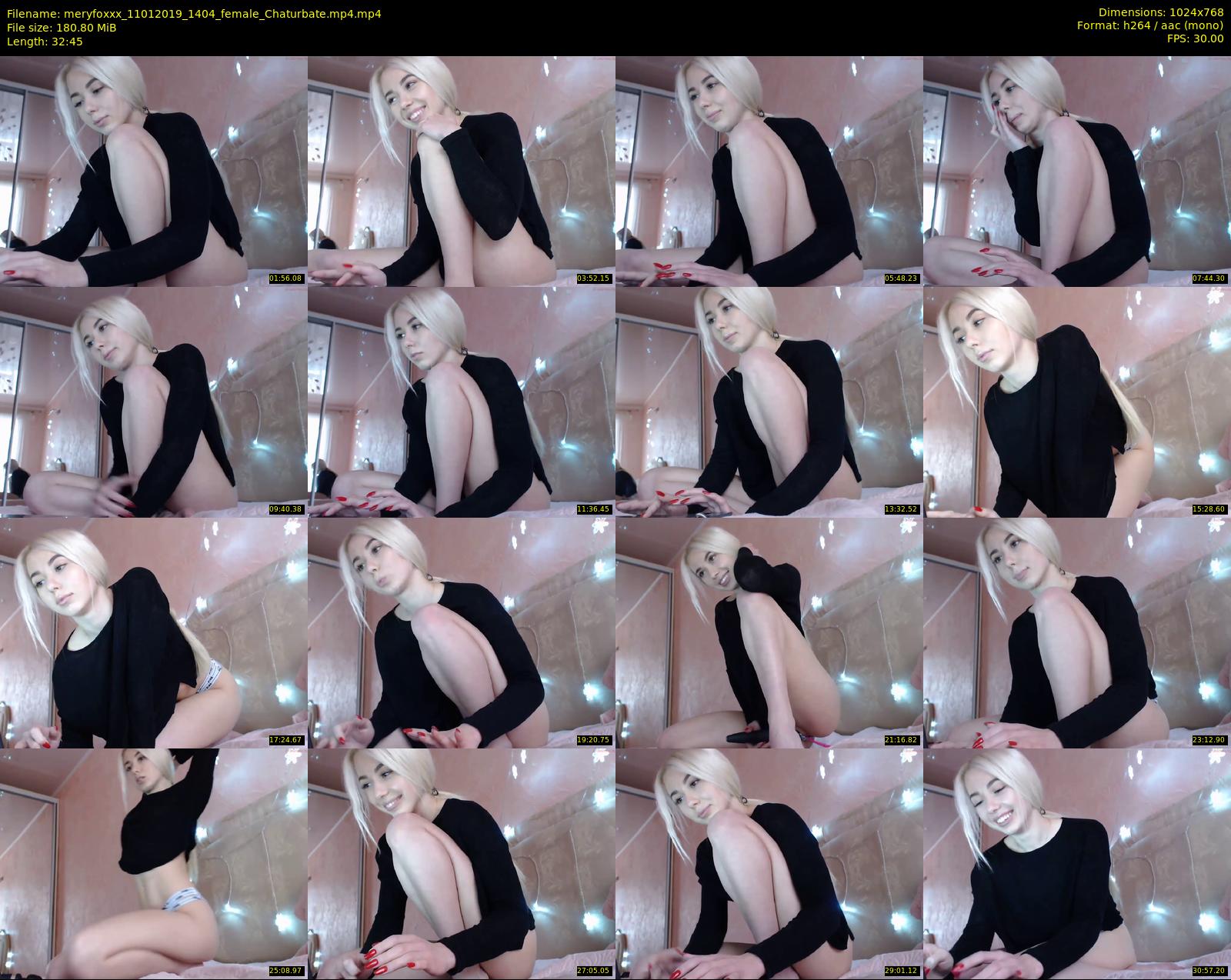 meryfoxxx — 33 minute Chaturbate female cam show recording, 720p, Jan 11, 2019