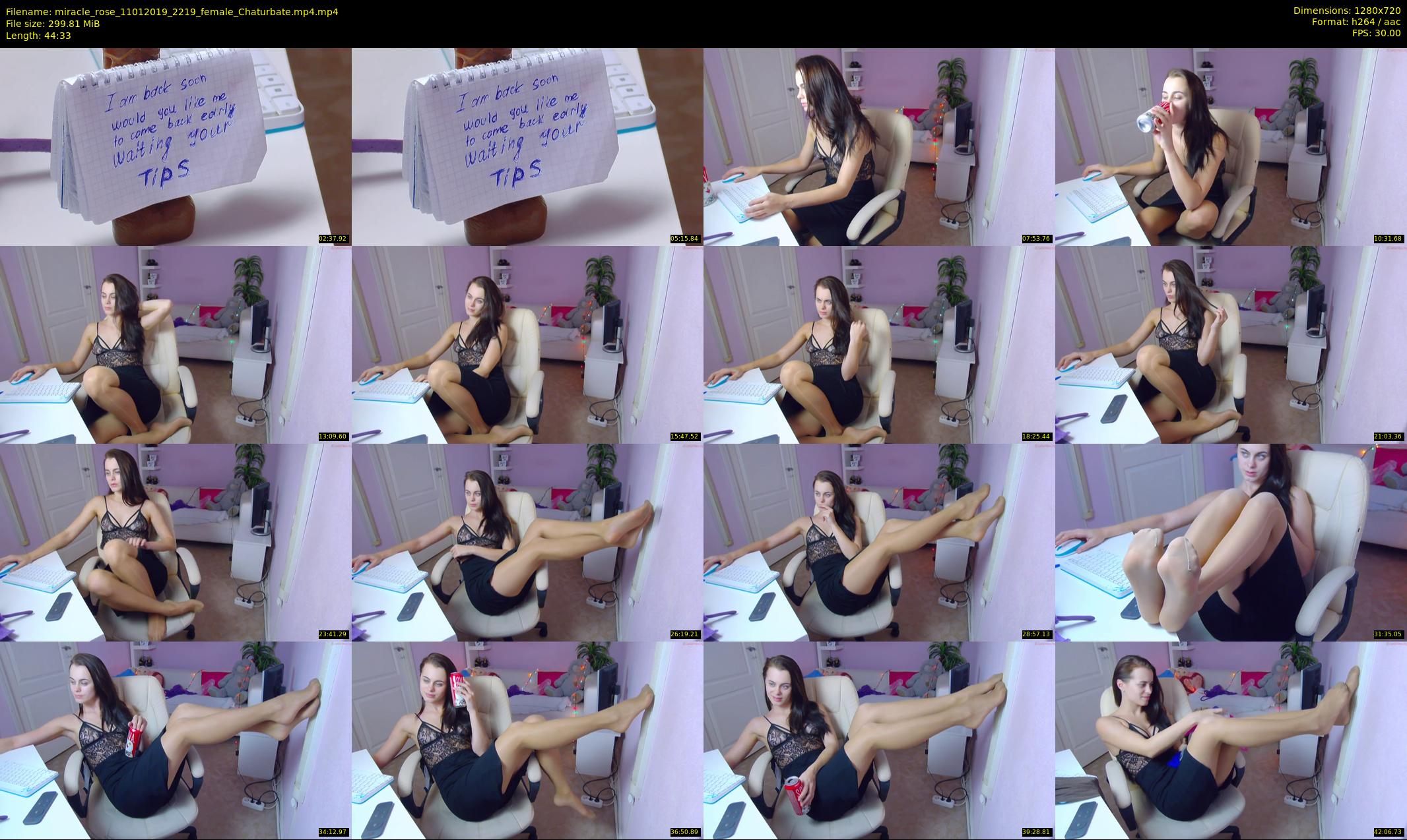 miracle_rose — 45 minute Chaturbate female cam show recording, 720p, Jan 11, 2019