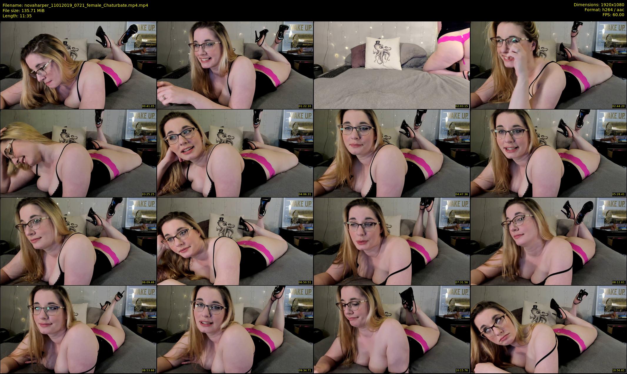 novaharper — 12 minute Chaturbate female cam show recording, 1080p, Jan 11, 2019