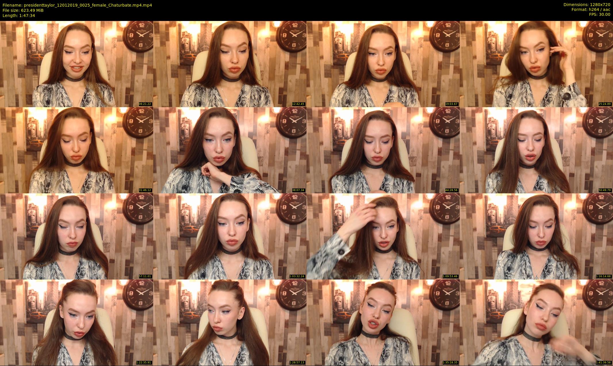 presidenttaylor — 108 minute Chaturbate female cam show recording, 720p, Jan 12, 2019