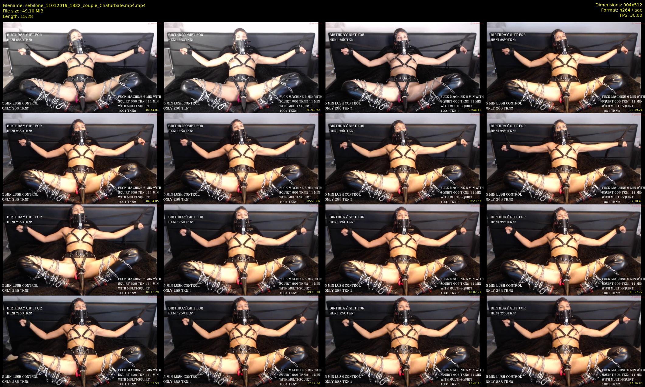 sebilone — 16 minute Chaturbate couple cam show recording, 480p, Jan 11, 2019
