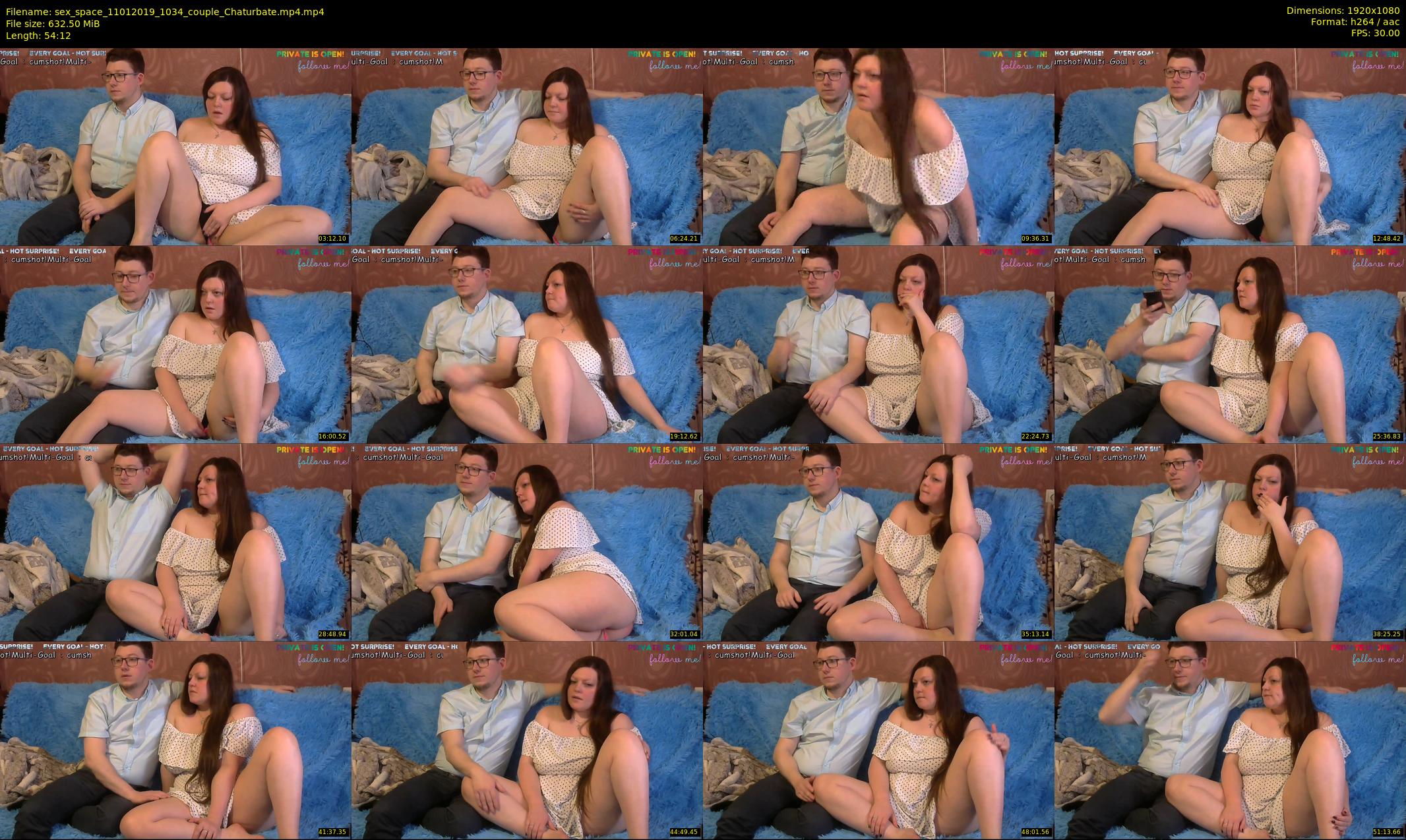 sex_space — 55 minute Chaturbate couple cam show recording, 1080p, Jan 11, 2019