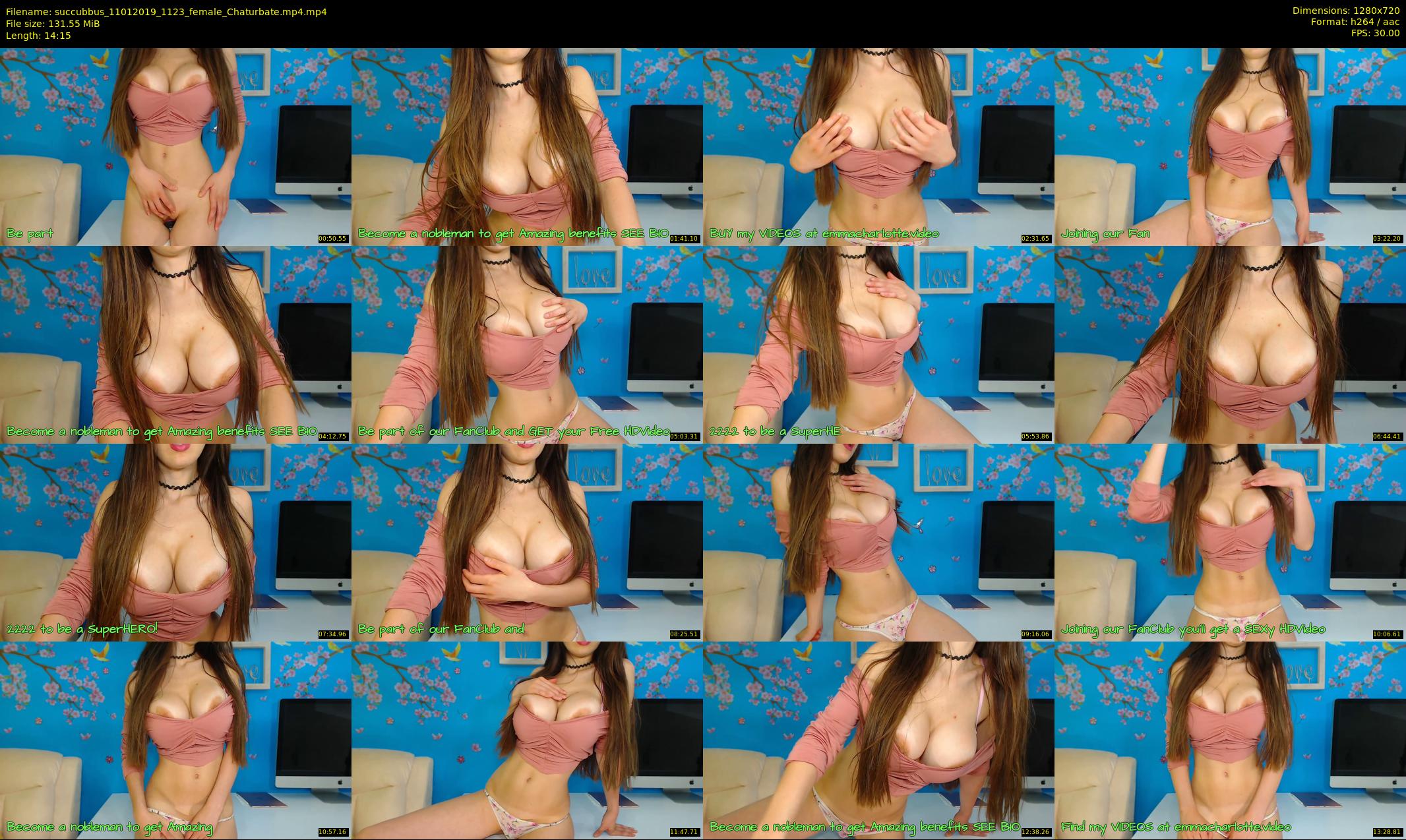 succubbus — 15 minute Chaturbate female cam show recording, 720p, Jan 11, 2019
