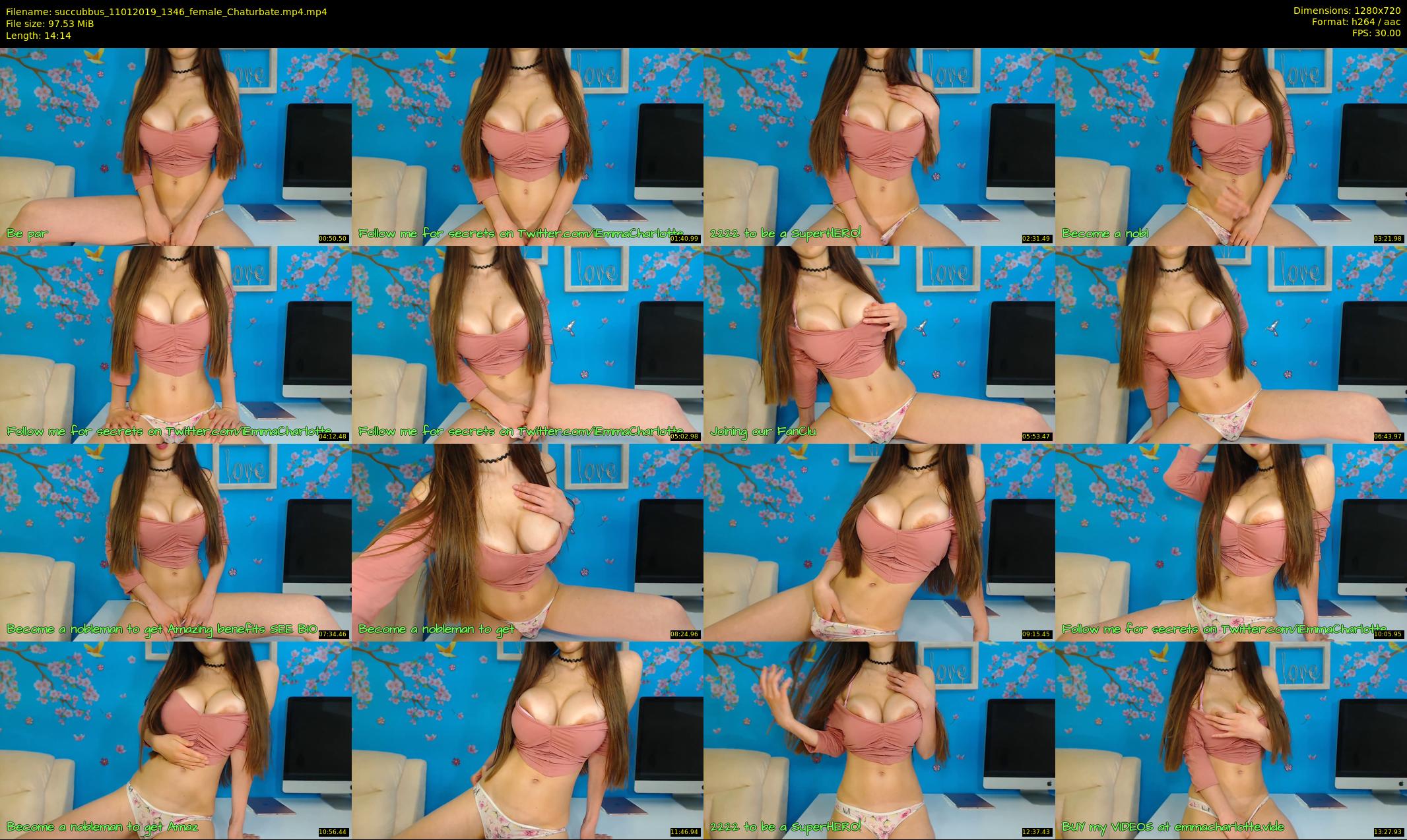 succubbus — 15 minute Chaturbate female cam show recording, 720p, Jan 11, 2019
