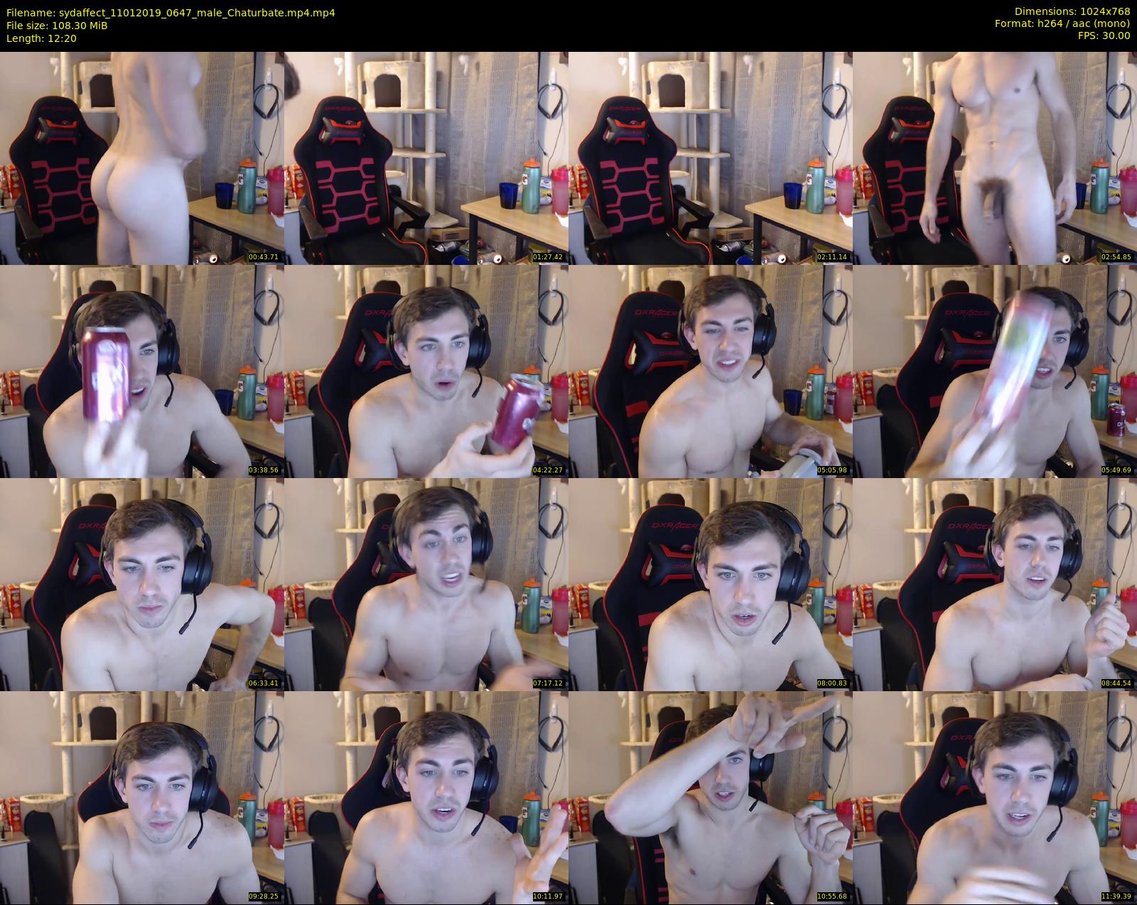 sydaffect — 13 minute Chaturbate male cam show recording, 720p, Jan 11, 2019