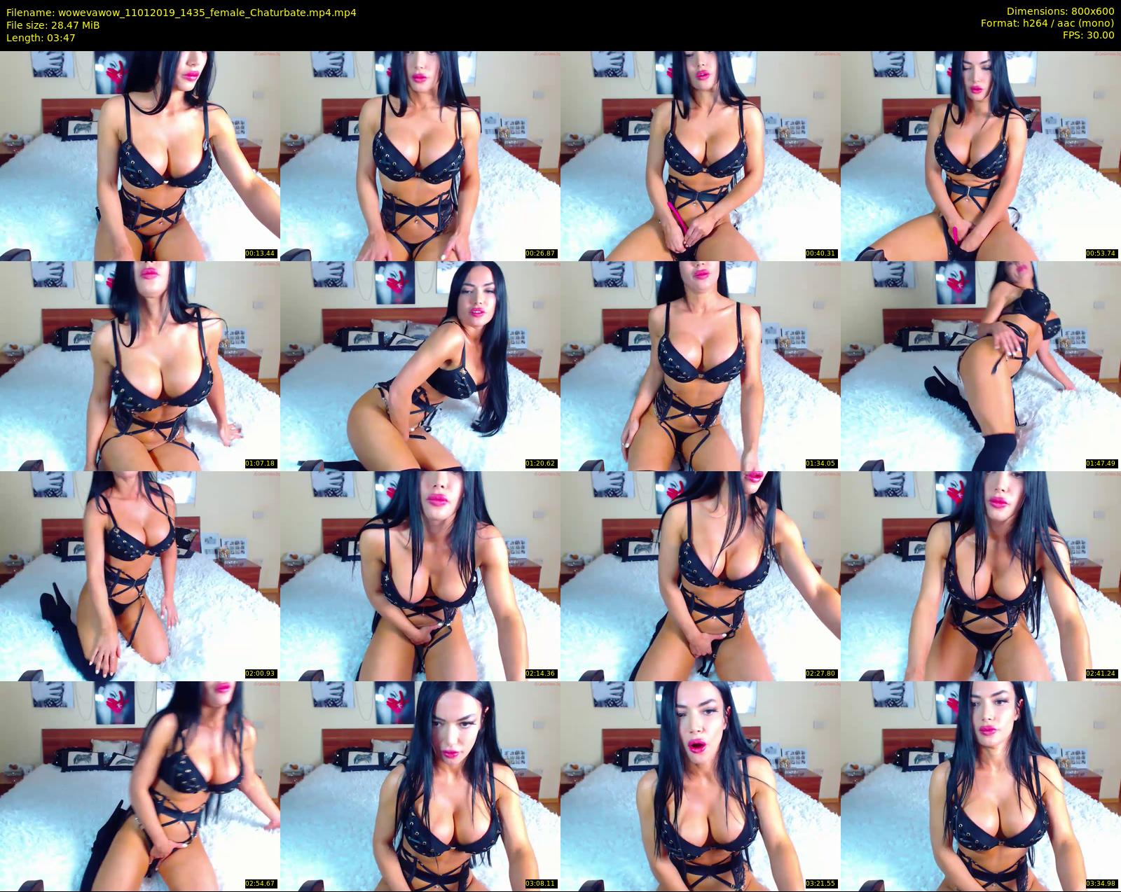 wowevawow — 4 minute Chaturbate female cam show recording, 480p, Jan 11, 2019