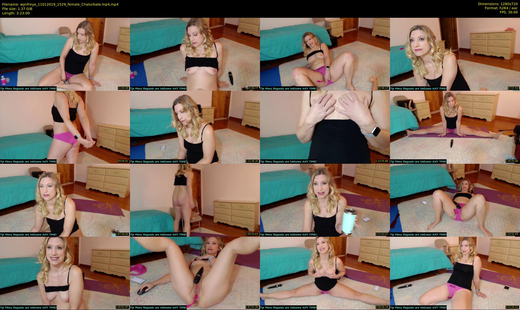 wynfreya — 203 minute Chaturbate female cam show recording, 720p, Jan 11, 2019
