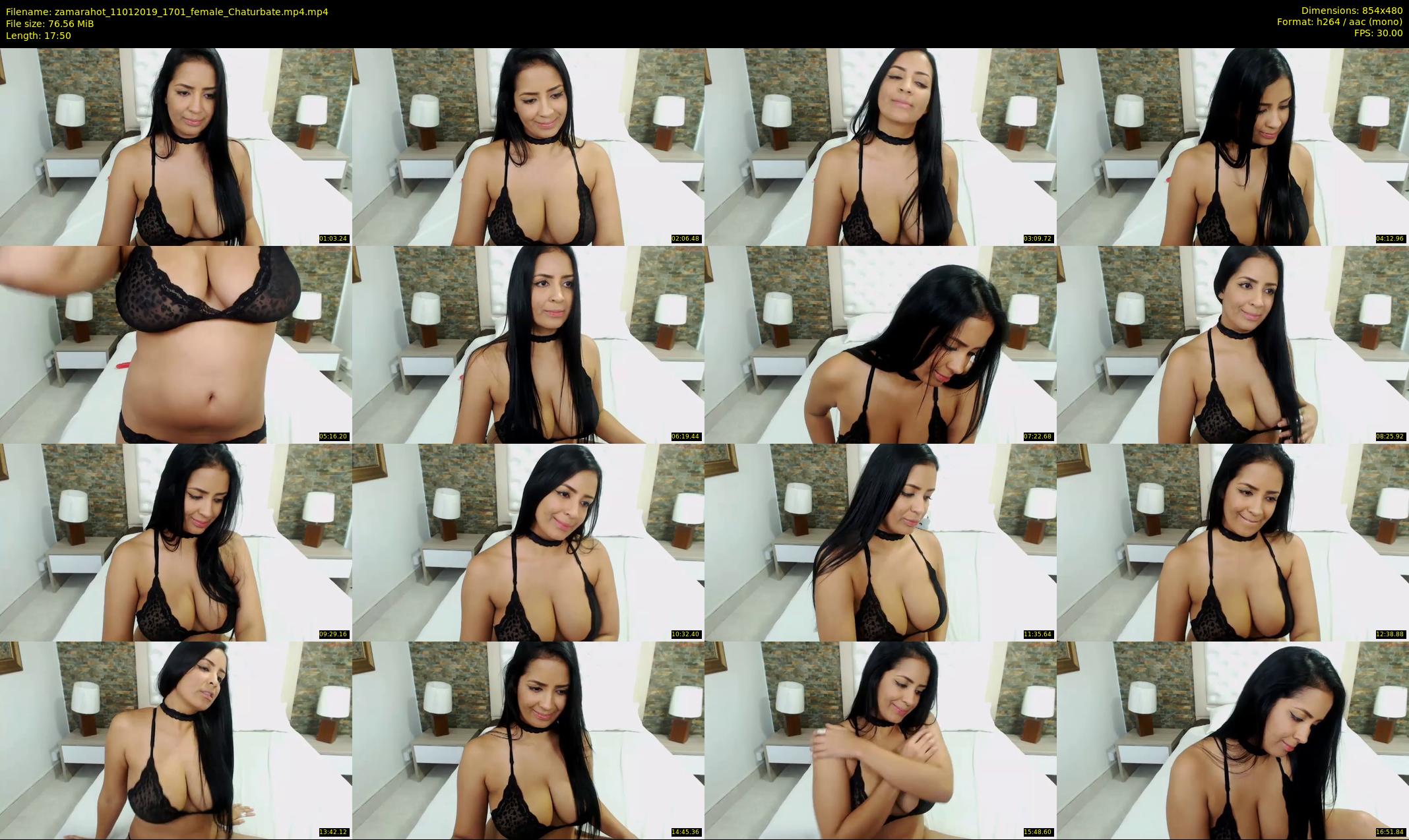 zamarahot — 18 minute Chaturbate female cam show recording, 480p, Jan 11, 2019
