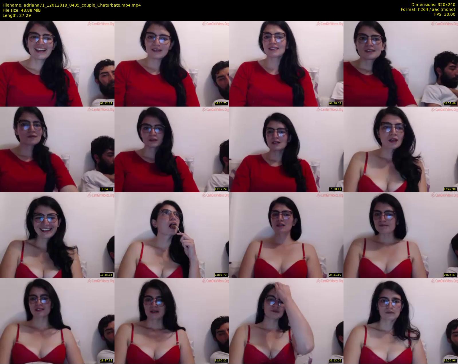 adriana71 — 38 minute Chaturbate couple cam show recording, SD, Jan 12, 2019