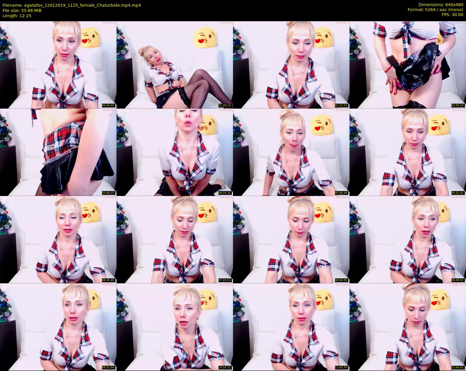 agatafox — 13 minute Chaturbate female cam show recording, 480p, Jan 12, 2019