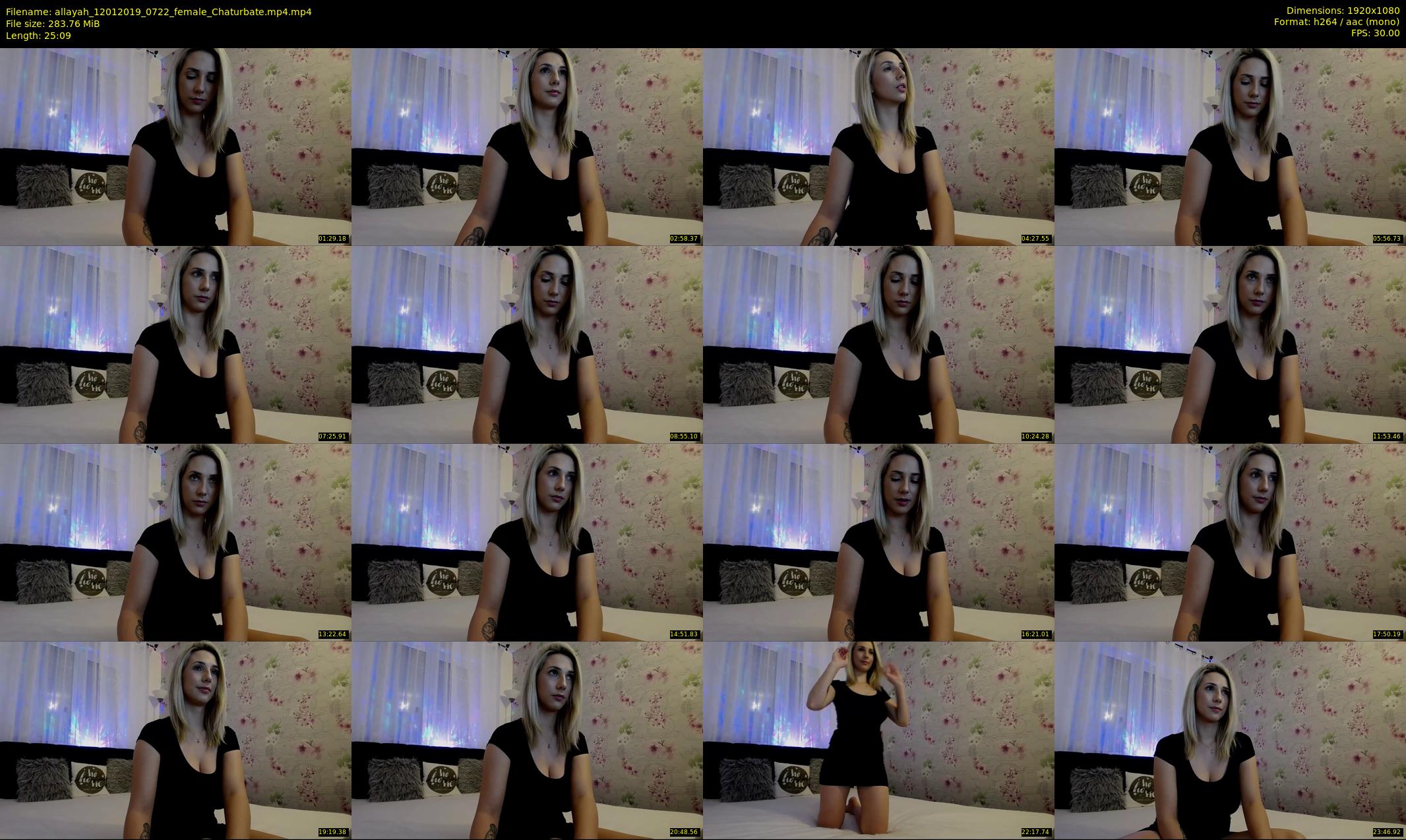 allayah — 26 minute Chaturbate female cam show recording, 1080p, Jan 12, 2019