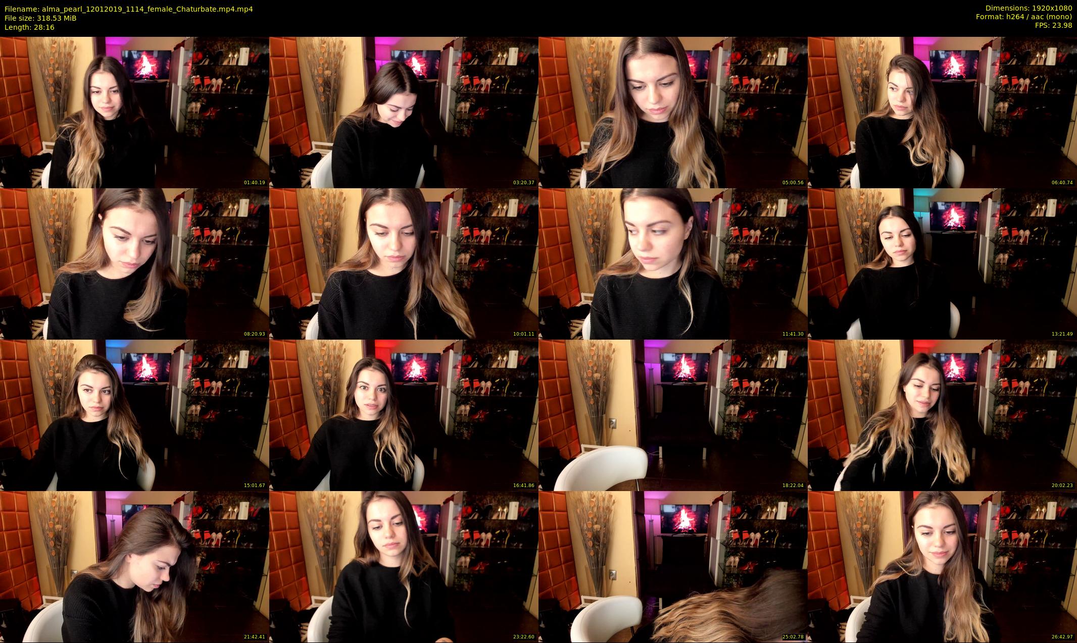 alma_pearl — 29 minute Chaturbate female cam show recording, 1080p, Jan 12, 2019