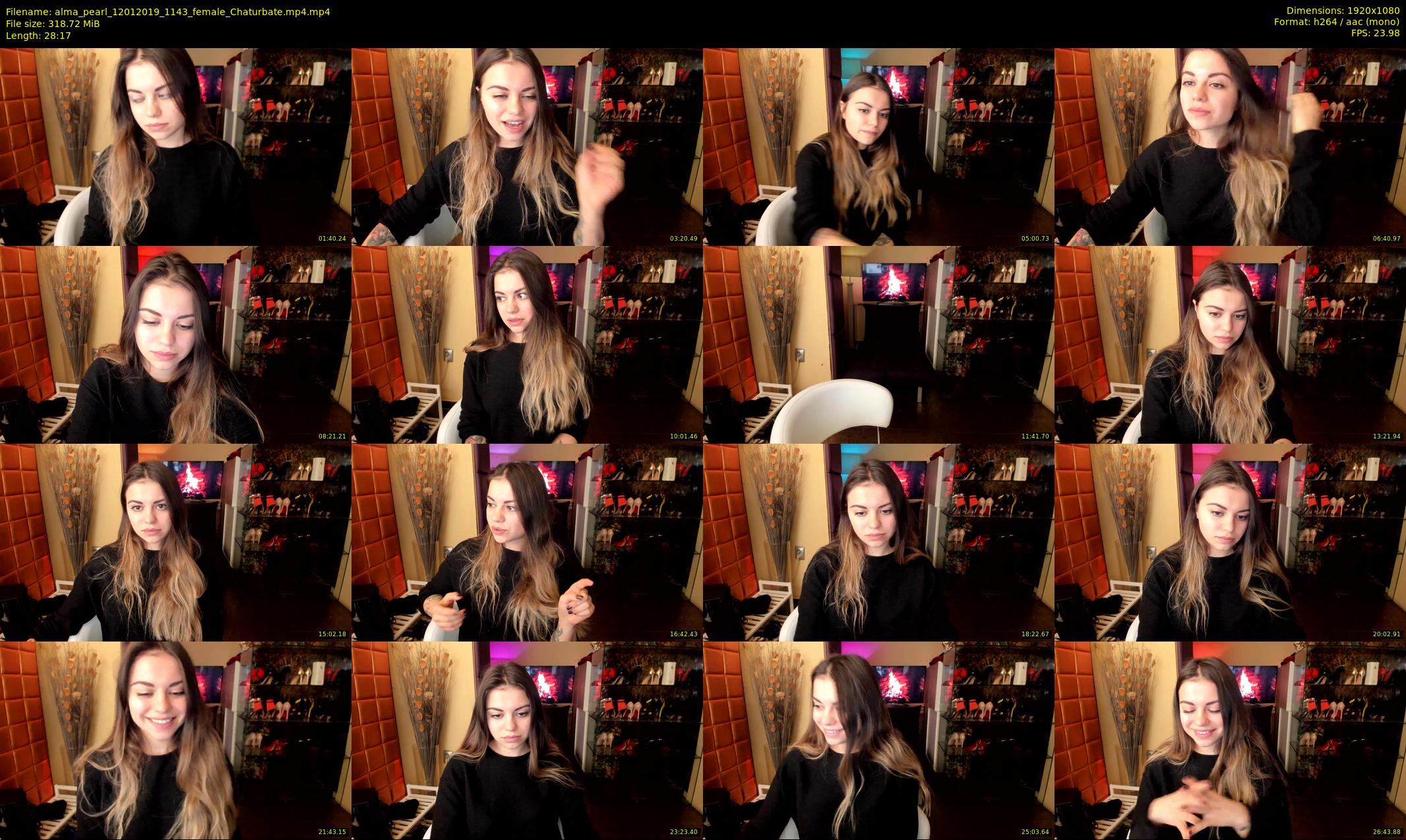 alma_pearl — 29 minute Chaturbate female cam show recording, 1080p, Jan 12, 2019