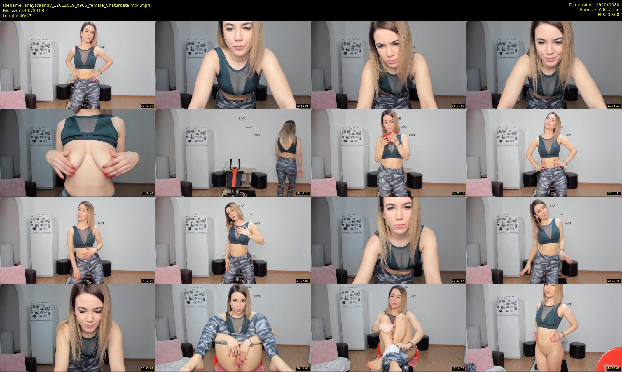 anayscaandy — 47 minute Chaturbate female cam show recording, 1080p, Jan 12, 2019