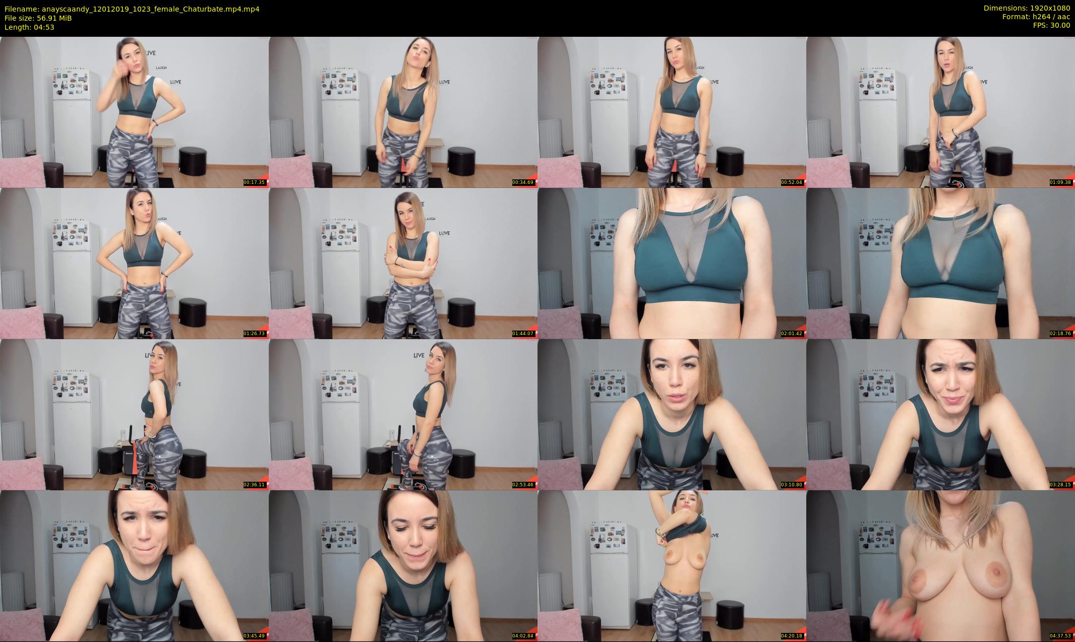 anayscaandy — 5 minute Chaturbate female cam show recording, 1080p, Jan 12, 2019