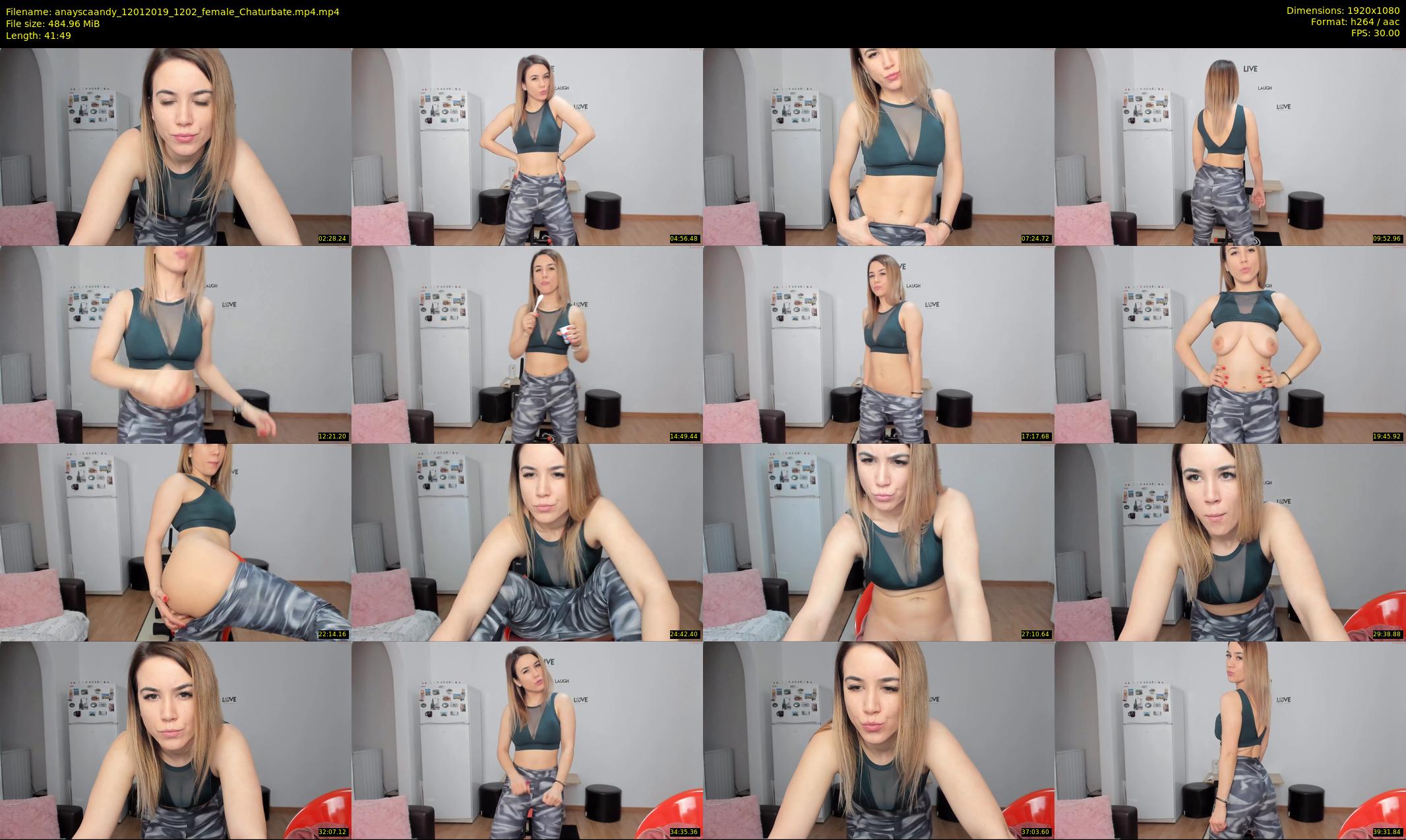 anayscaandy — 42 minute Chaturbate female cam show recording, 1080p, Jan 12, 2019