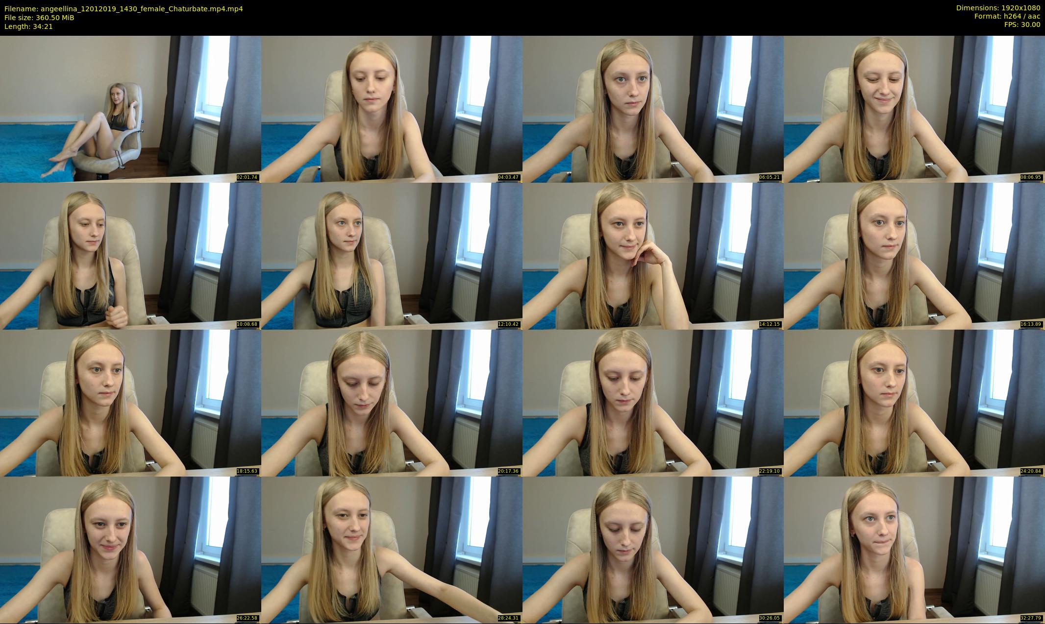angeellina — 35 minute Chaturbate female cam show recording, 1080p, Jan 12, 2019