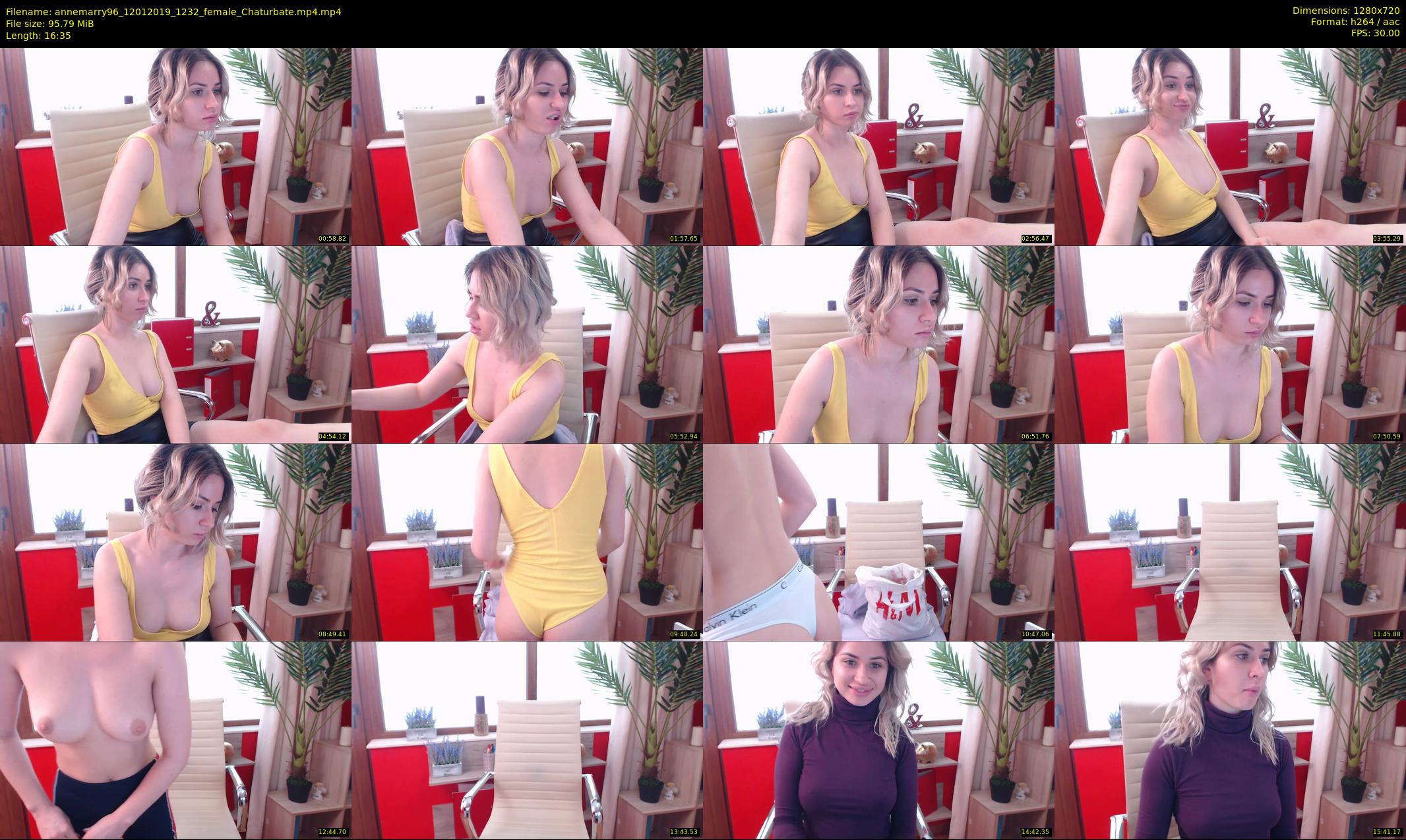 annemarry96 — 17 minute Chaturbate female cam show recording, 720p, Jan 12, 2019