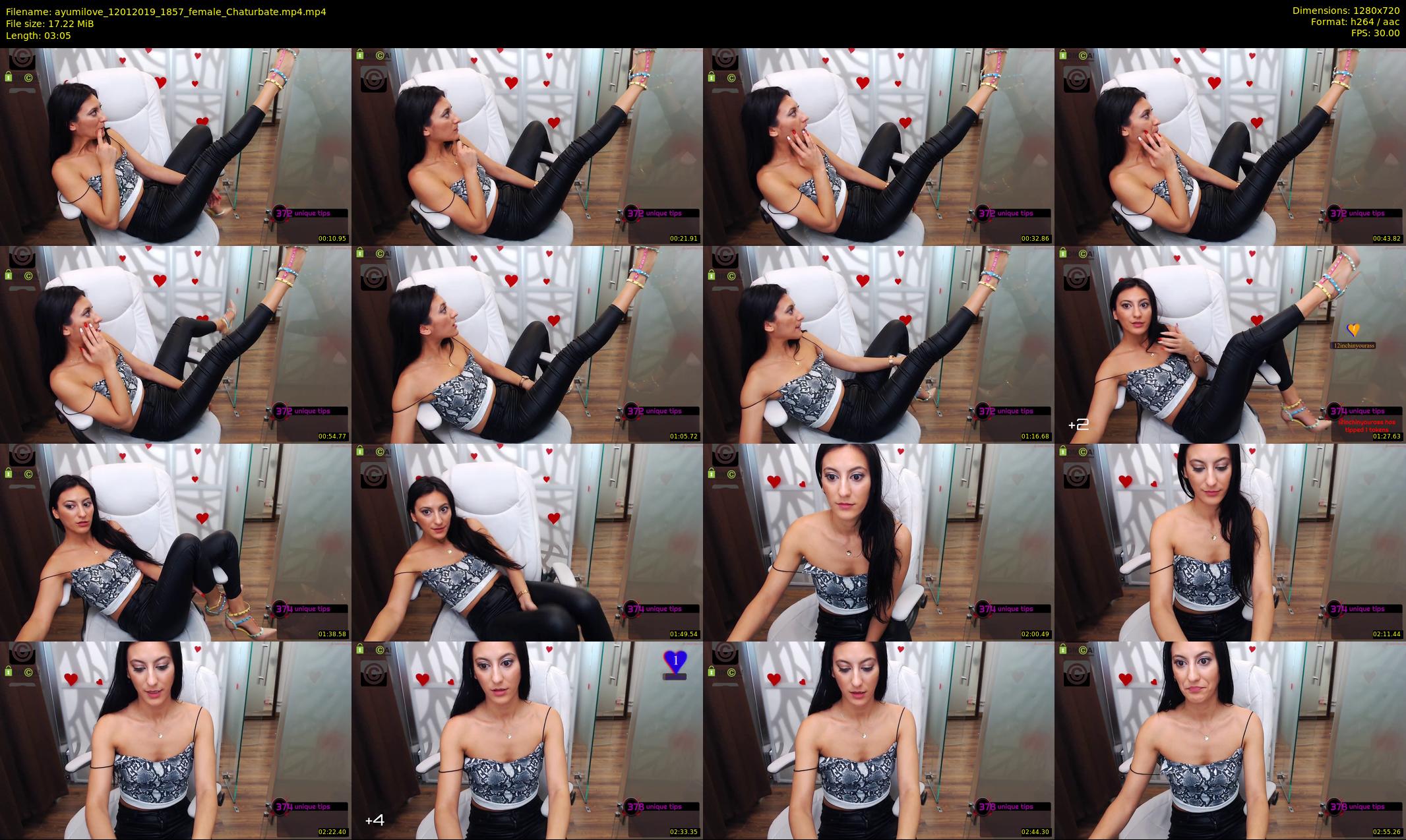 ayumilove — 4 minute Chaturbate female cam show recording, 720p, Jan 12, 2019