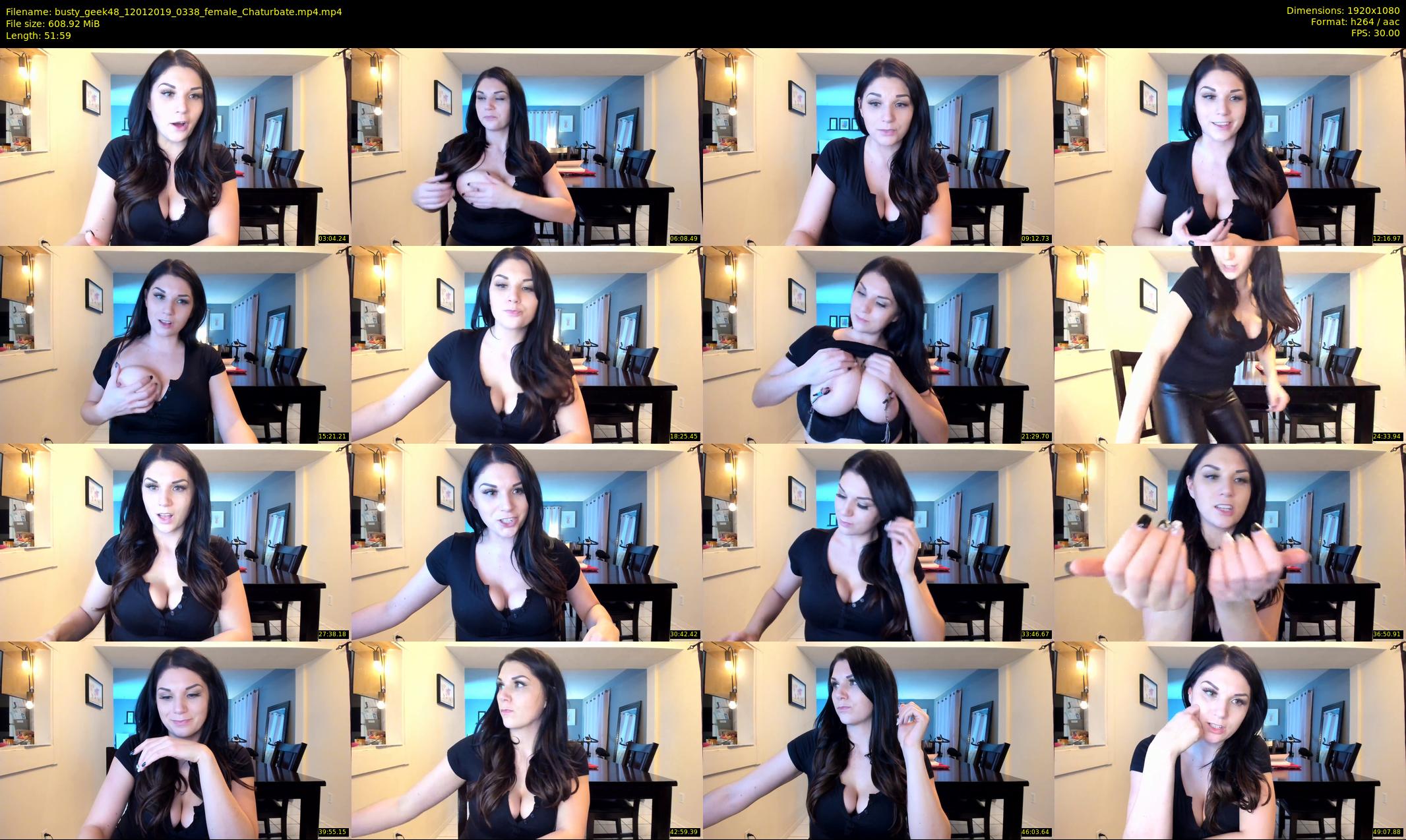 busty_geek48 — 52 minute Chaturbate female cam show recording, 1080p, Jan 12, 2019