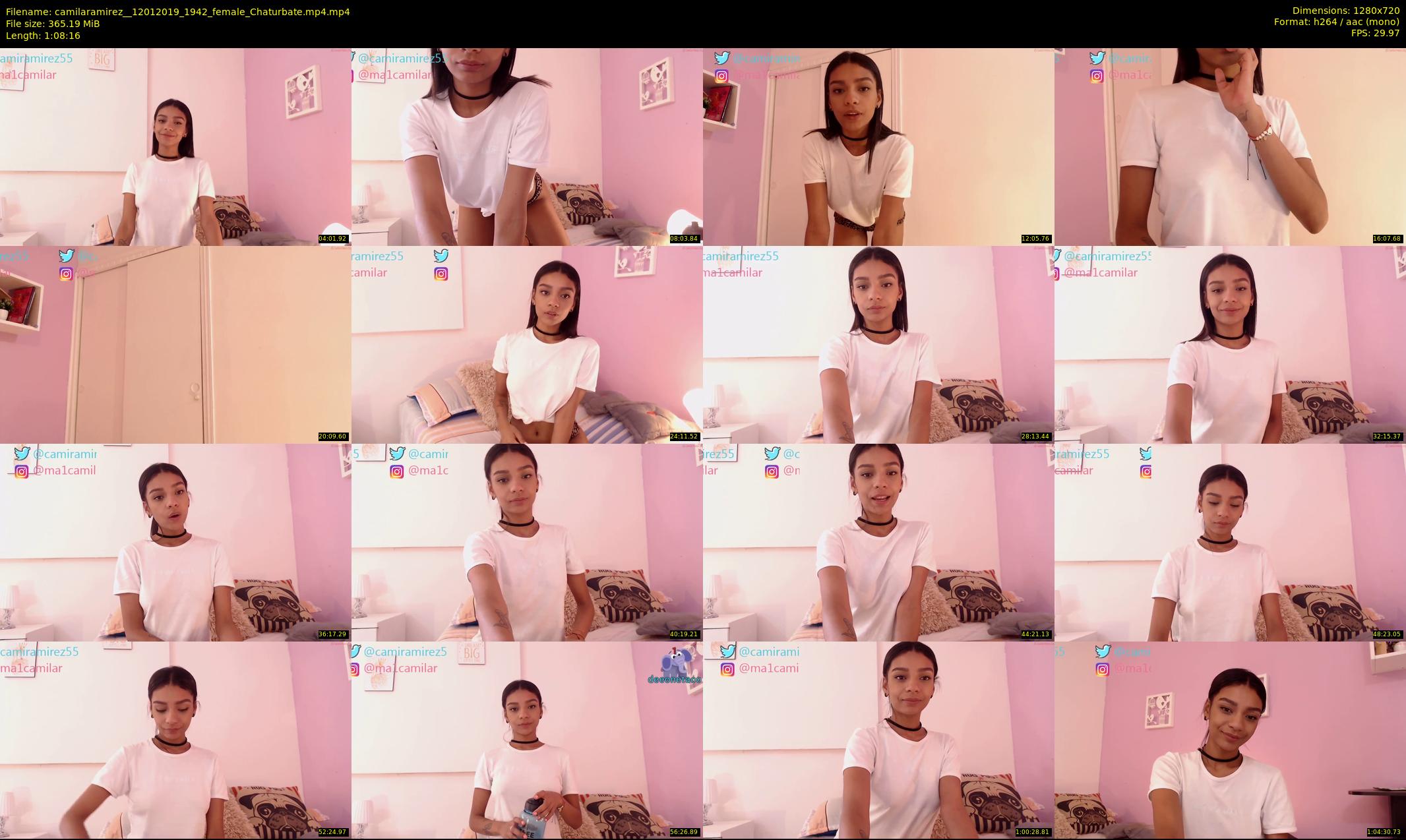 camilaramirez_ — 69 minute Chaturbate female cam show recording, 720p, Jan 12, 2019
