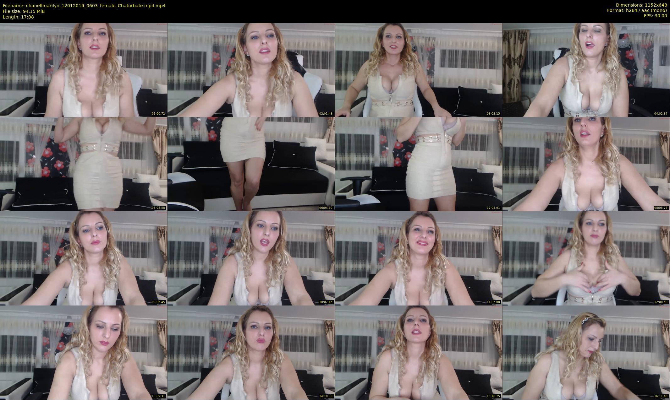 chanellmarilyn — 18 minute Chaturbate female cam show recording, 480p, Jan 12, 2019