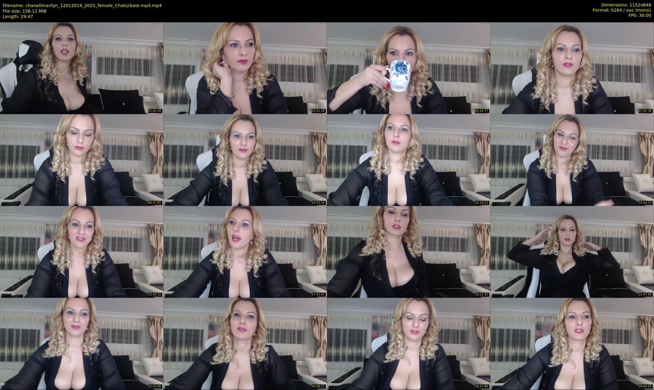 chanellmarilyn — 30 minute Chaturbate female cam show recording, 480p, Jan 12, 2019