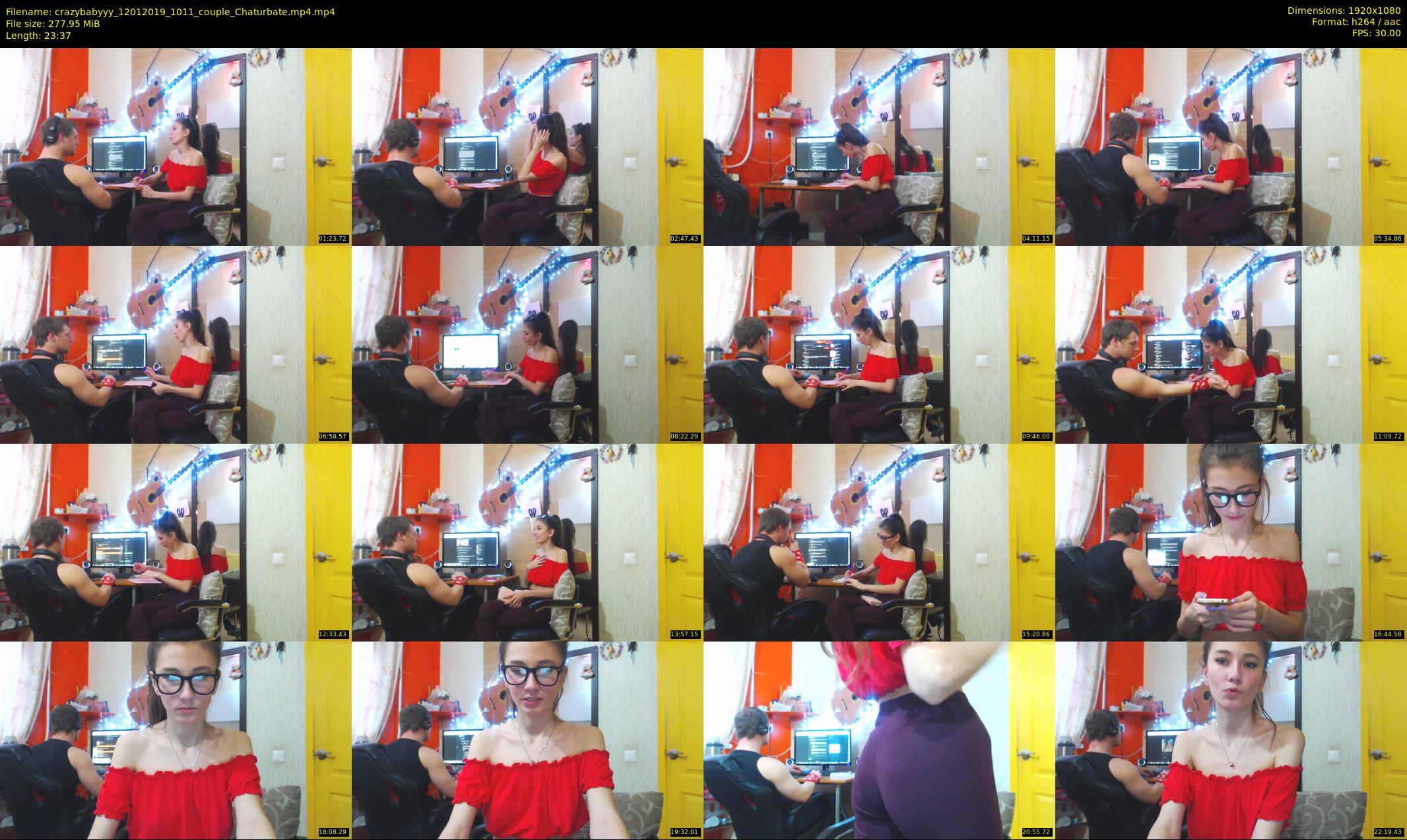 crazybabyyy — 24 minute Chaturbate couple cam show recording, 1080p, Jan 12, 2019